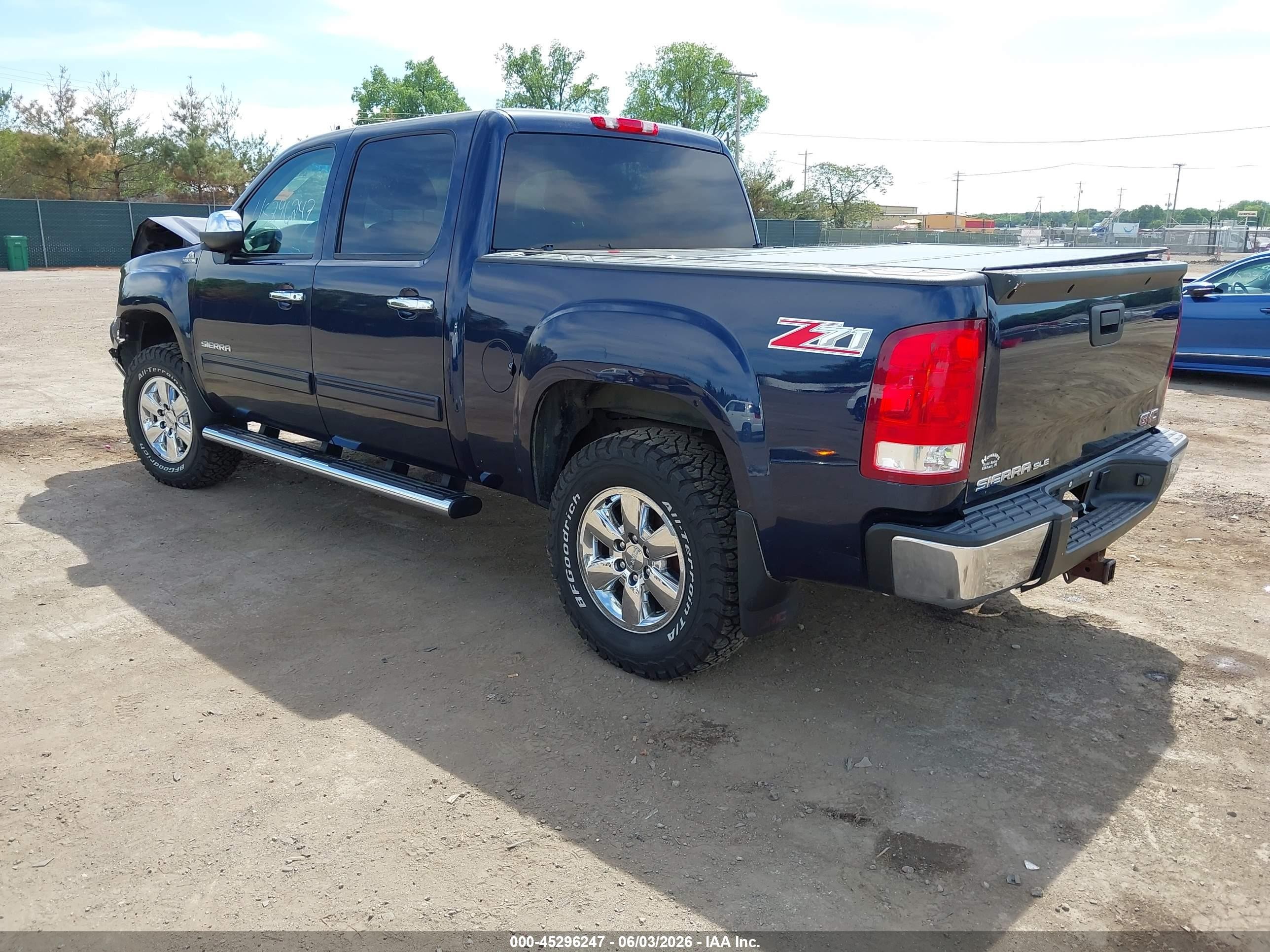 2012 Gmc Sierra 1500 Sle Синий vin: 3GTP2VE76CG247907