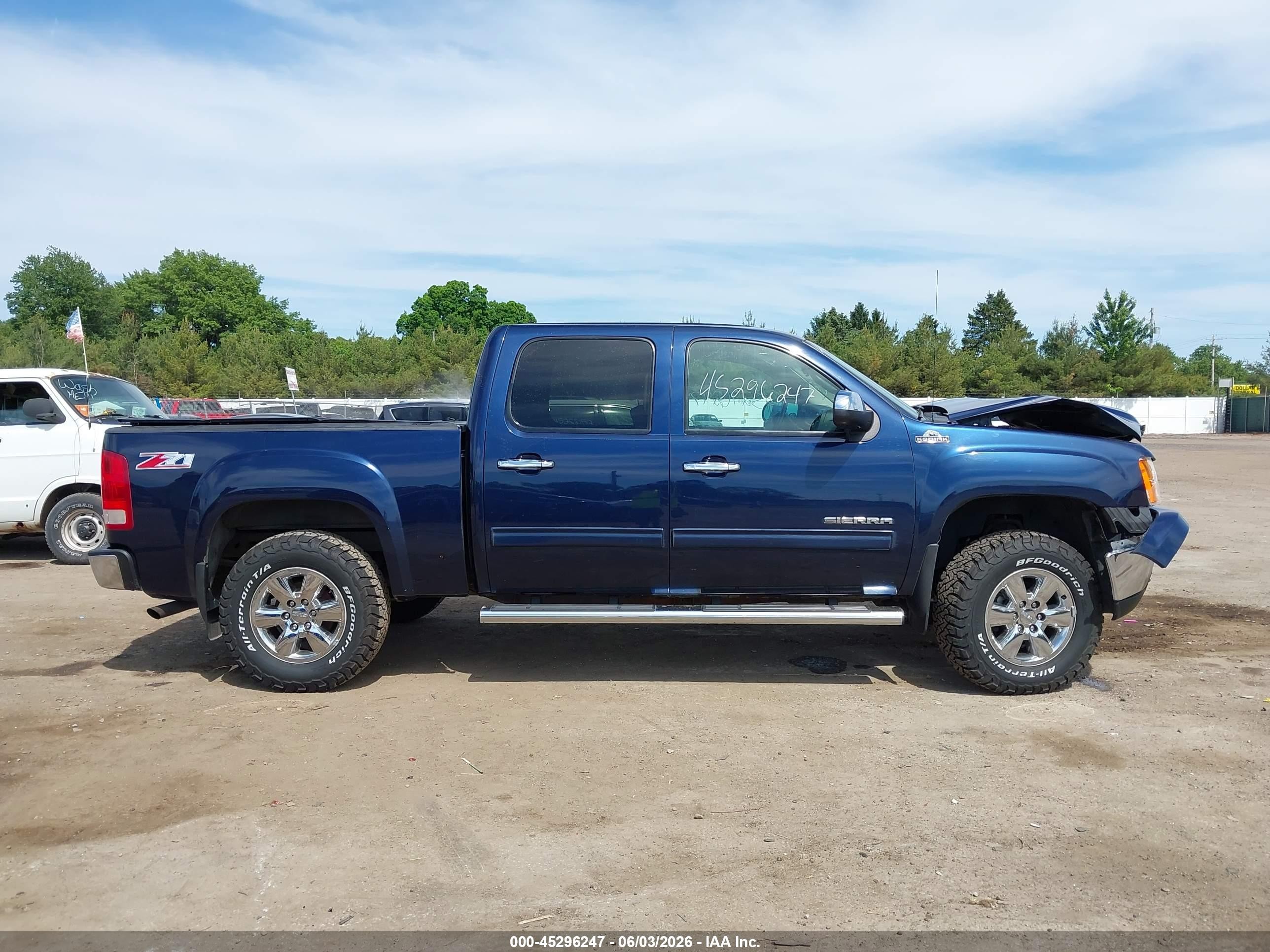 2012 Gmc Sierra 1500 Sle Синий vin: 3GTP2VE76CG247907