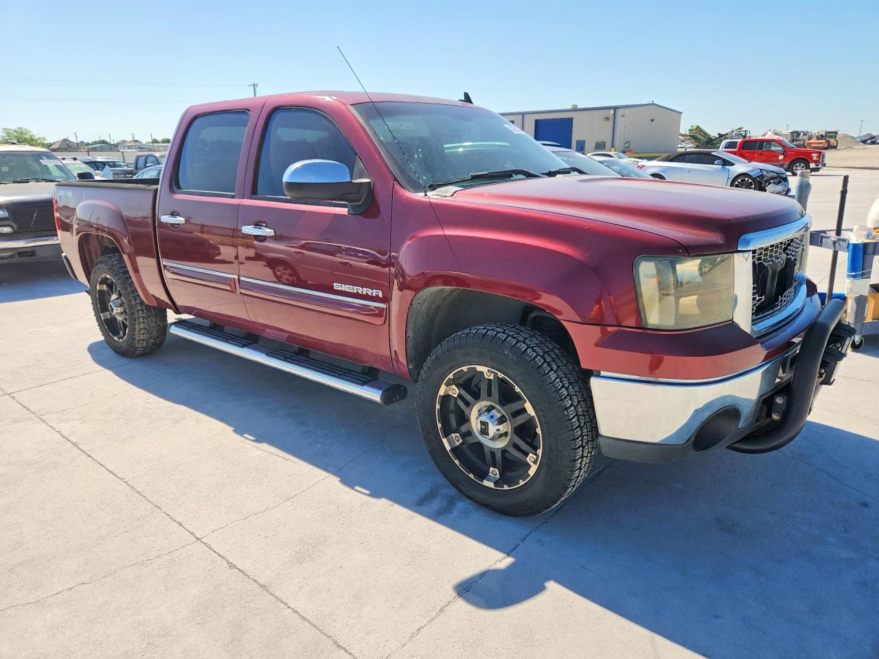 2013 Gmc Sierra K1500 Sle Burgundy vin: 3GTP2VE76DG316046