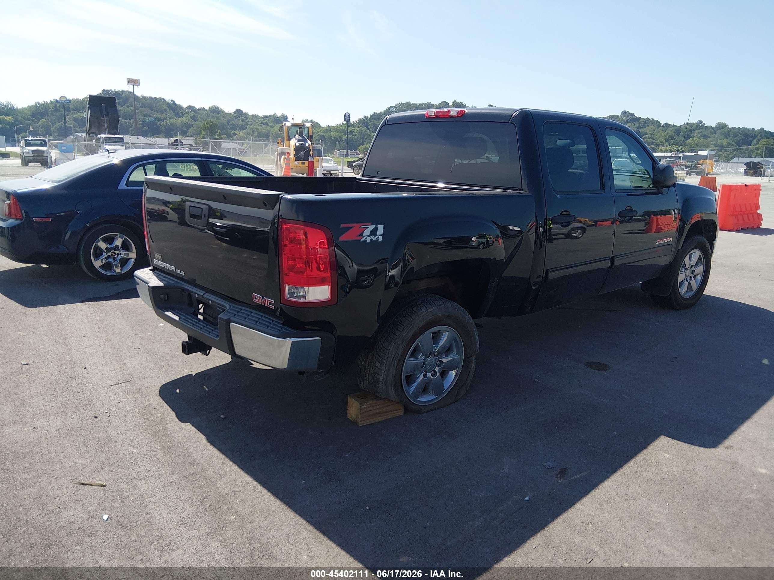 2013 Gmc Sierra 1500 Sle Черный vin: 3GTP2VE76DG316340
