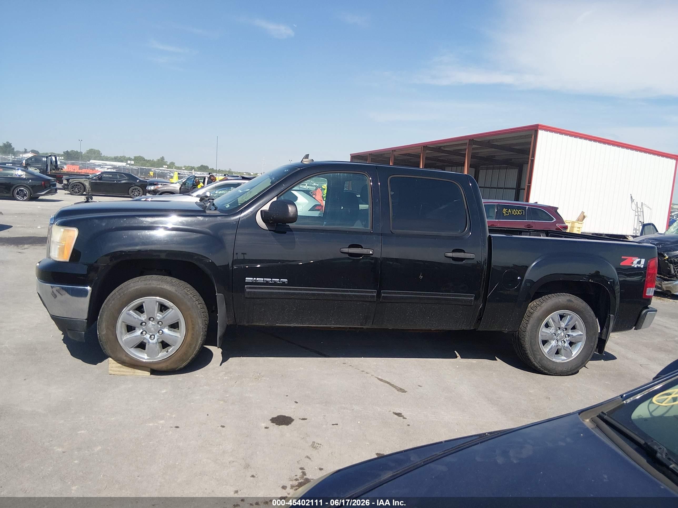 2013 Gmc Sierra 1500 Sle Черный vin: 3GTP2VE76DG316340