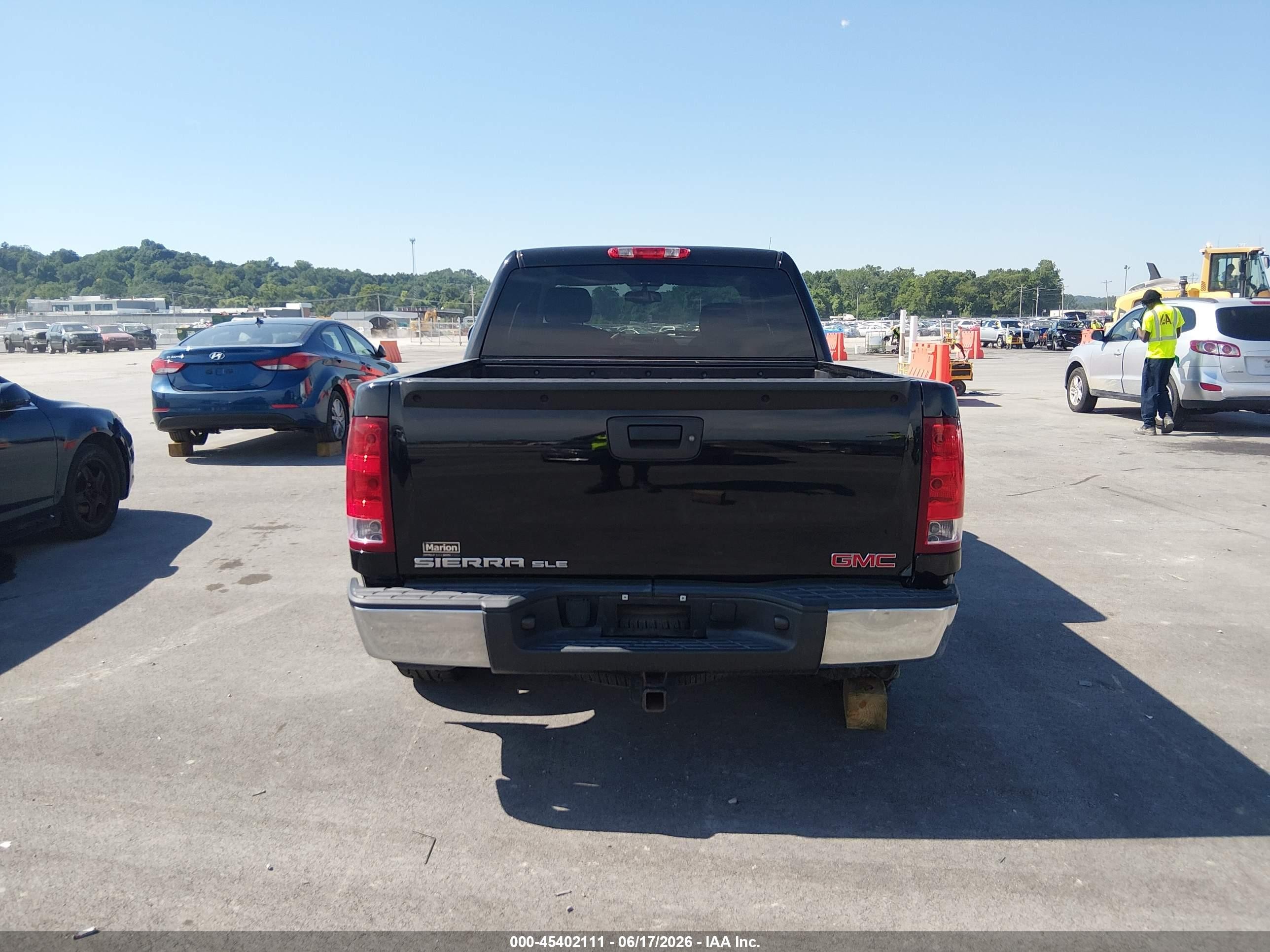 2013 Gmc Sierra 1500 Sle Черный vin: 3GTP2VE76DG316340