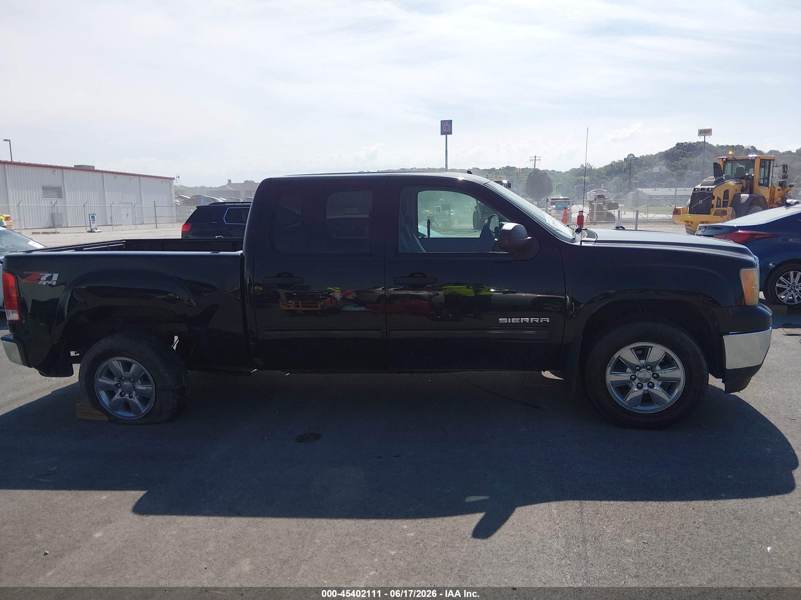 2013 Gmc Sierra 1500 Sle Черный vin: 3GTP2VE76DG316340