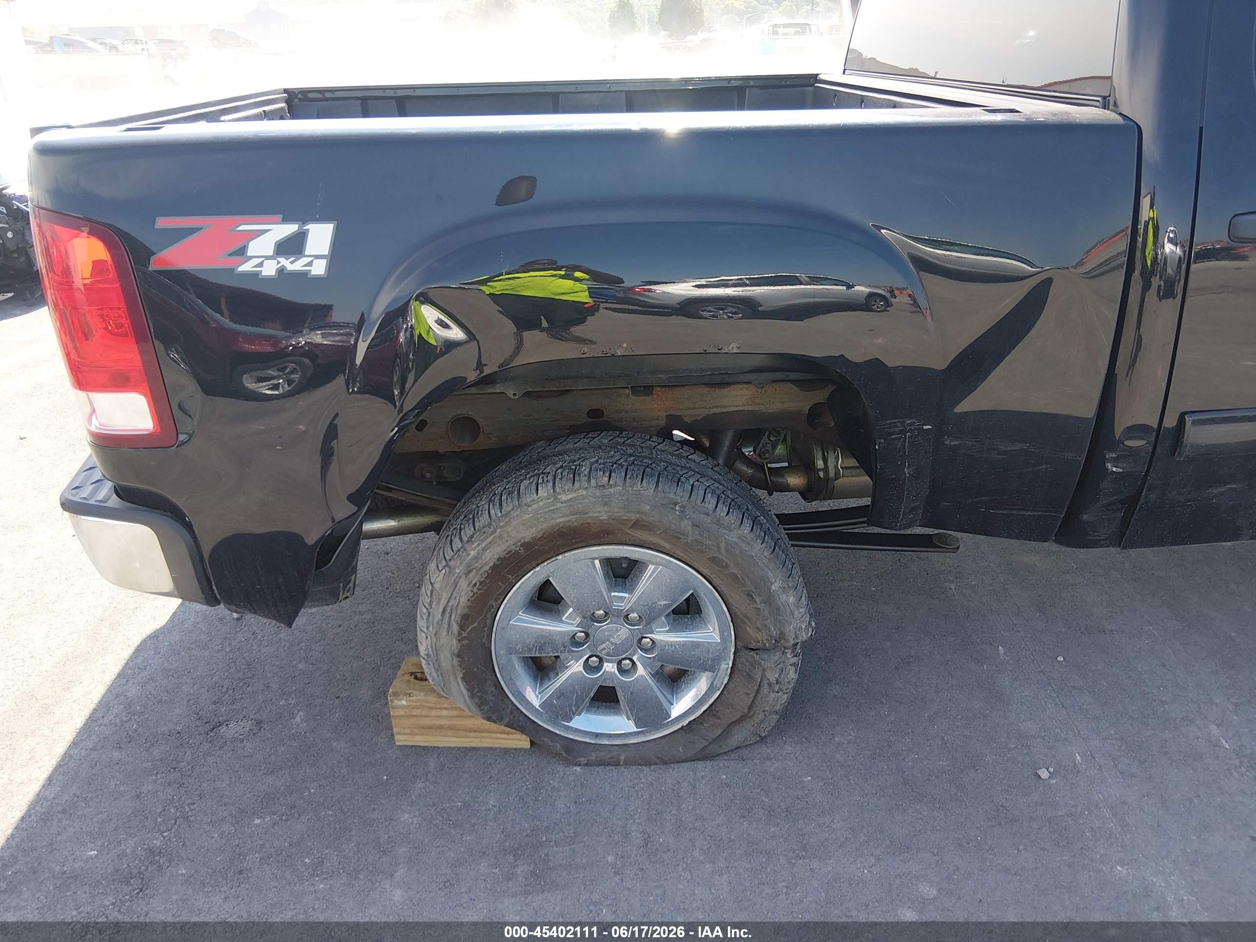 2013 Gmc Sierra 1500 Sle Черный vin: 3GTP2VE76DG316340