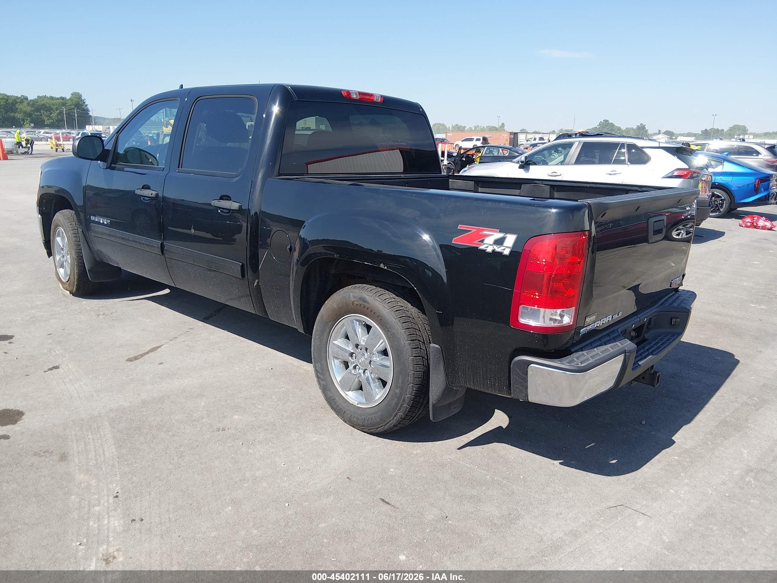 2013 Gmc Sierra 1500 Sle Черный vin: 3GTP2VE76DG316340