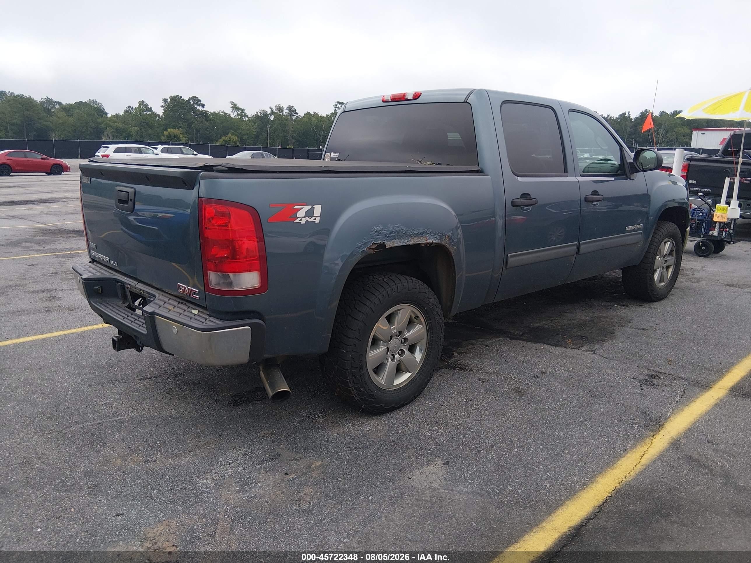2012 Gmc Sierra 1500 Sle Blue vin: 3GTP2VE77CG107493