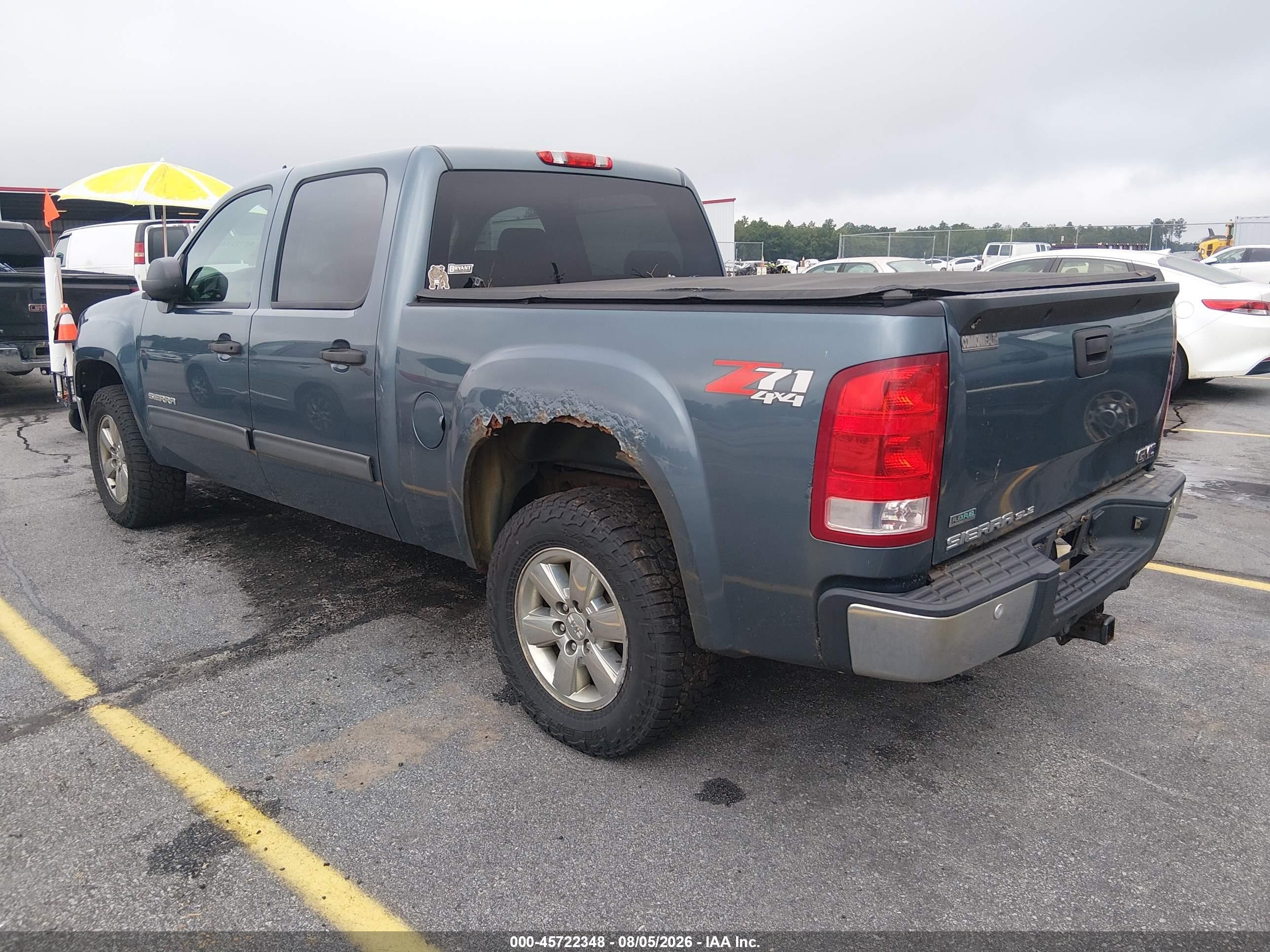 2012 Gmc Sierra 1500 Sle Blue vin: 3GTP2VE77CG107493