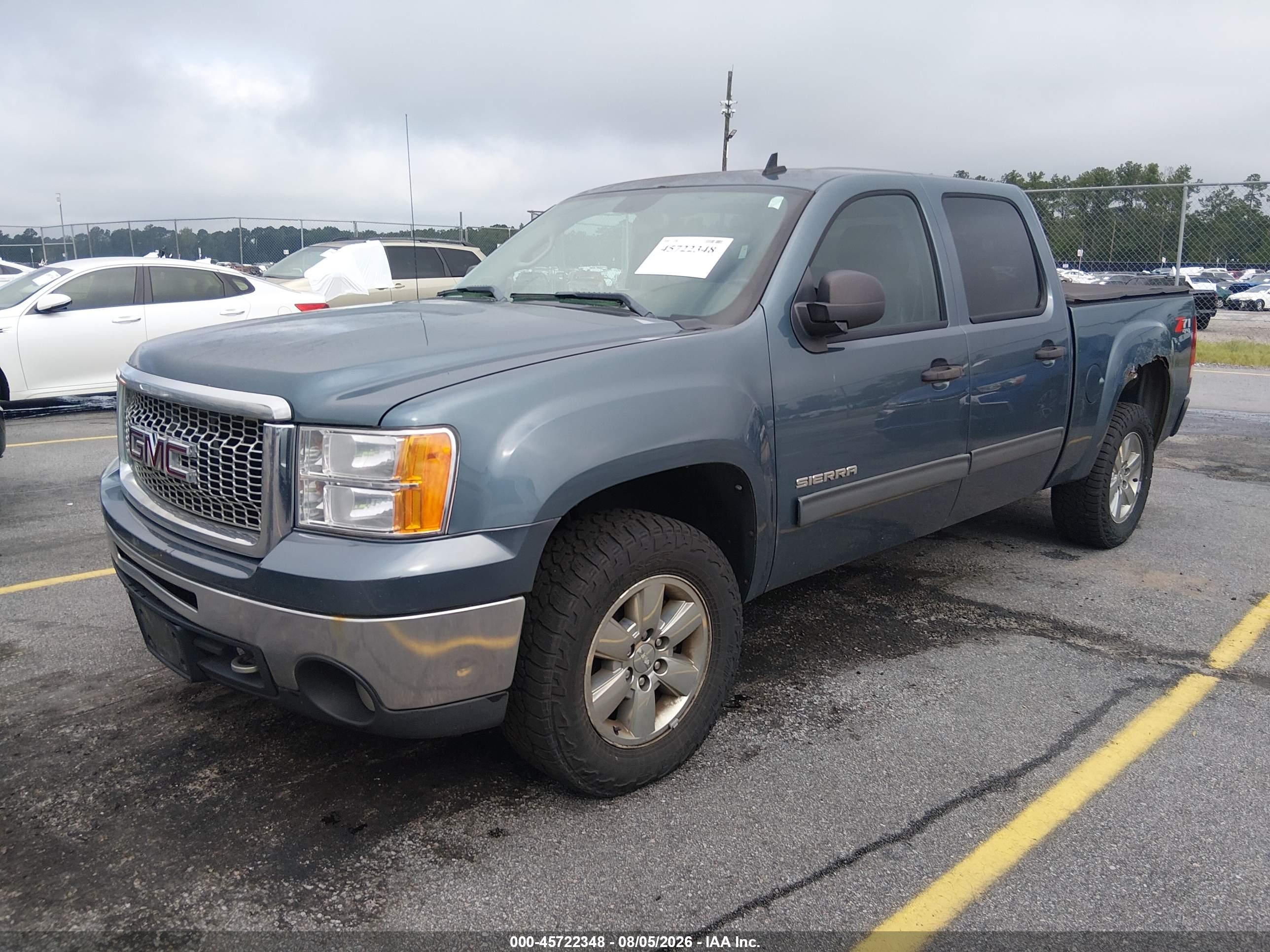 2012 Gmc Sierra 1500 Sle Blue vin: 3GTP2VE77CG107493