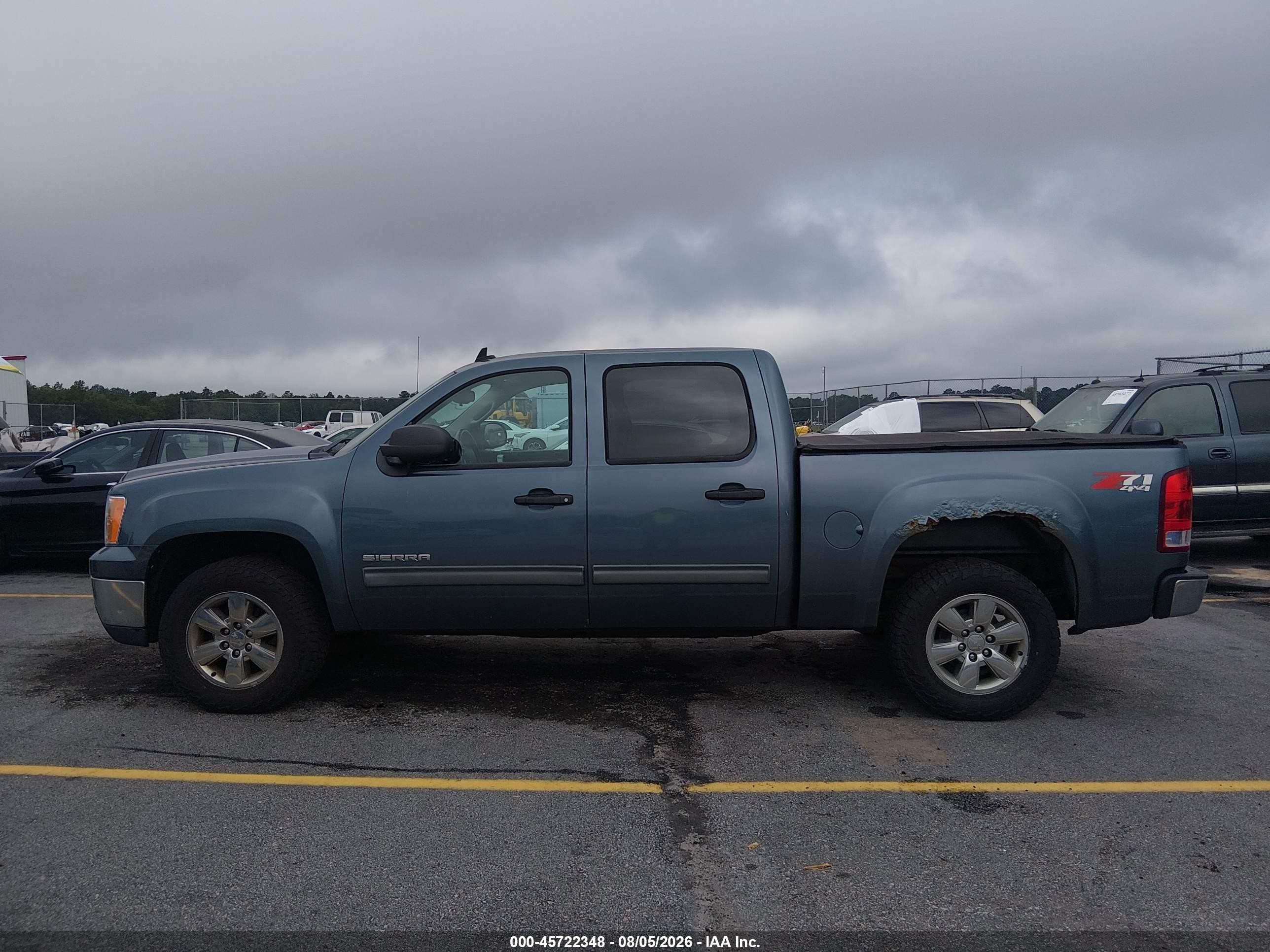 2012 Gmc Sierra 1500 Sle Blue vin: 3GTP2VE77CG107493