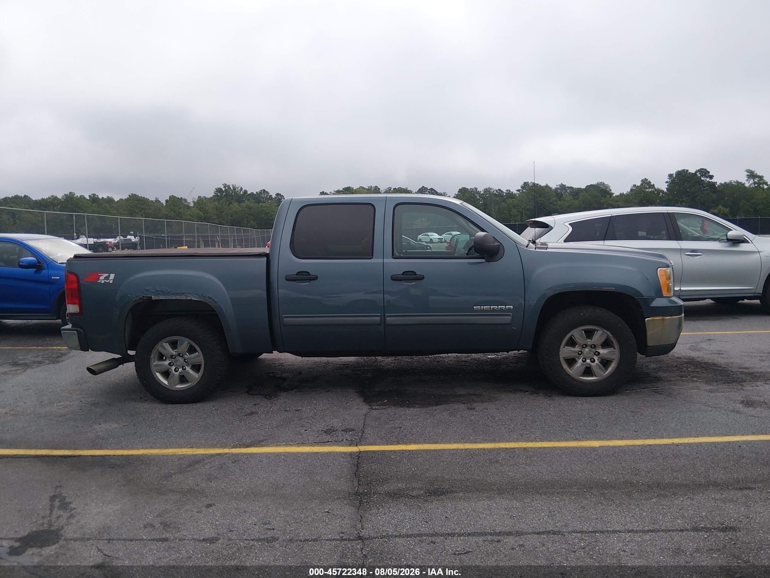 2012 Gmc Sierra 1500 Sle Blue vin: 3GTP2VE77CG107493