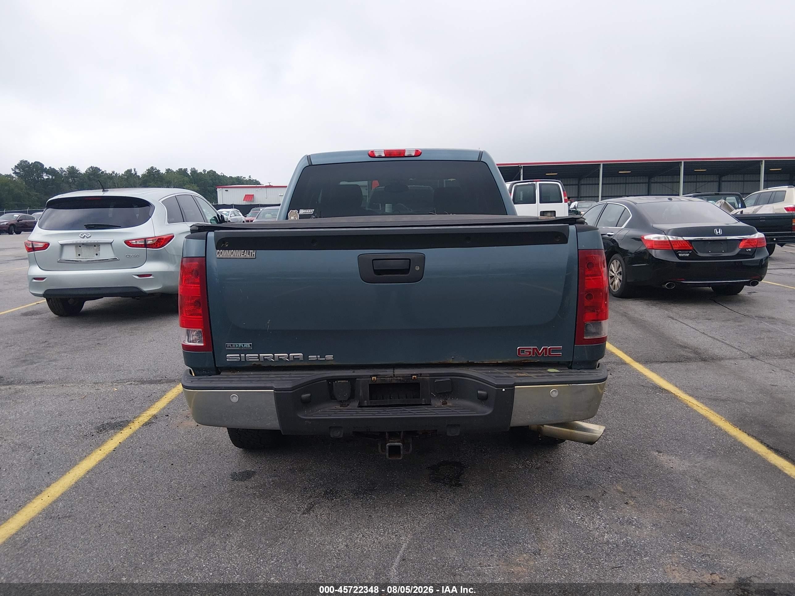 2012 Gmc Sierra 1500 Sle Blue vin: 3GTP2VE77CG107493