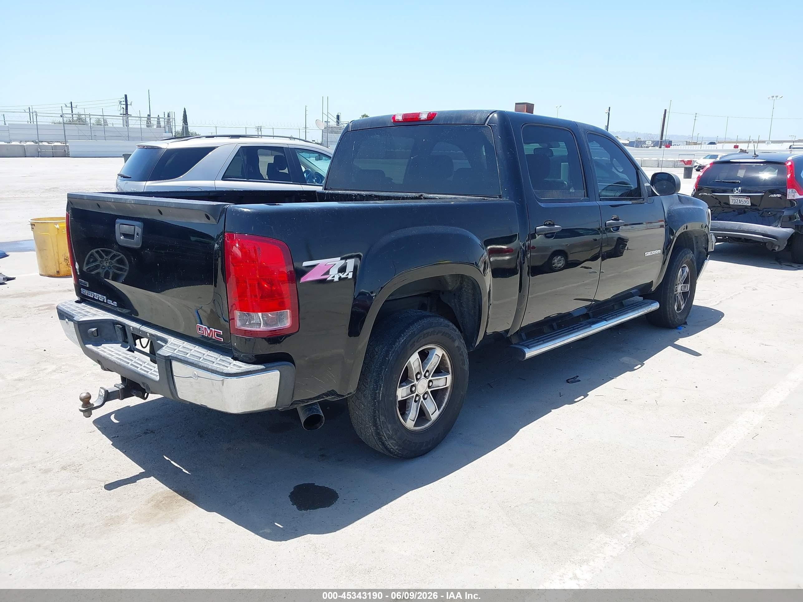 2012 Gmc Sierra 1500 Sle Black vin: 3GTP2VE77CG109194