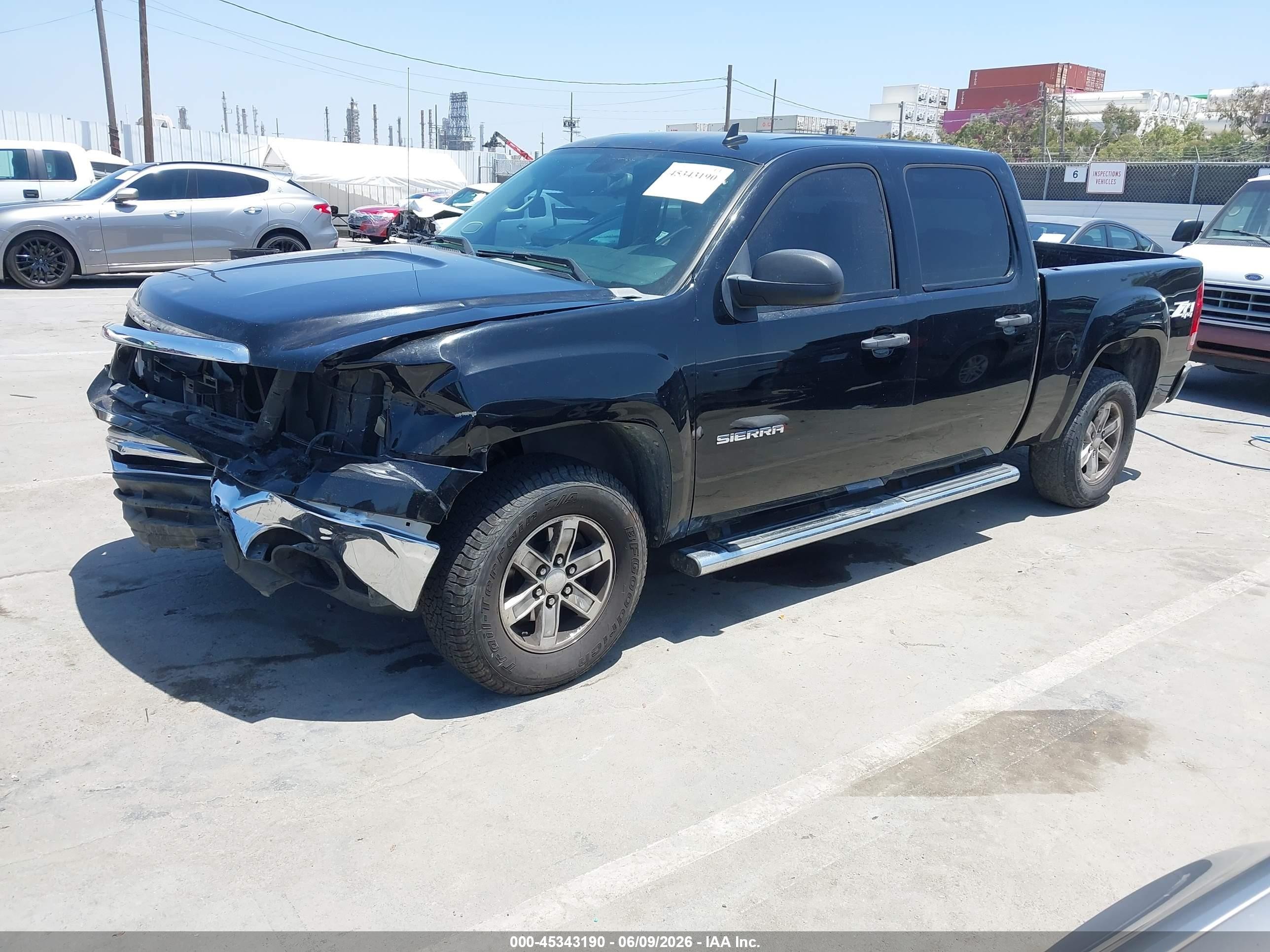 2012 Gmc Sierra 1500 Sle Black vin: 3GTP2VE77CG109194