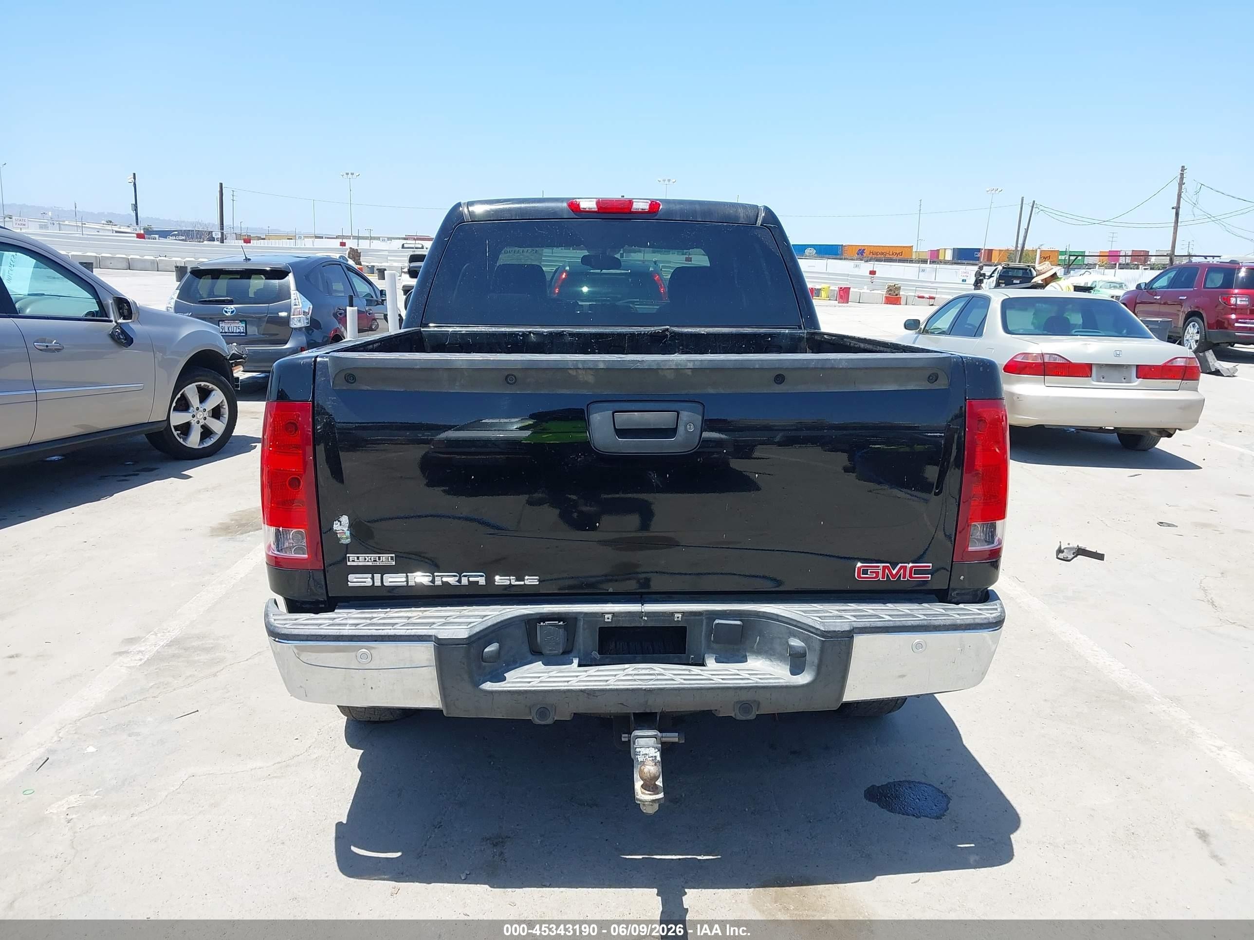2012 Gmc Sierra 1500 Sle Black vin: 3GTP2VE77CG109194