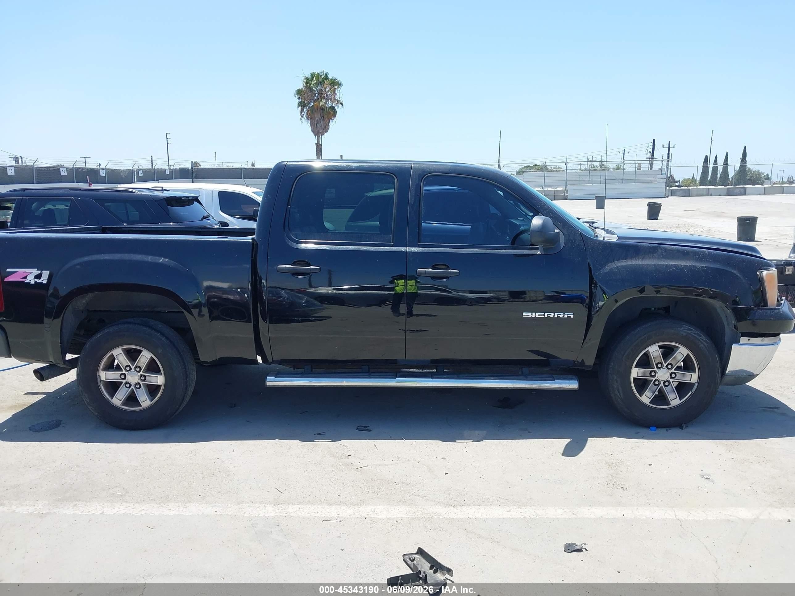 2012 Gmc Sierra 1500 Sle Black vin: 3GTP2VE77CG109194