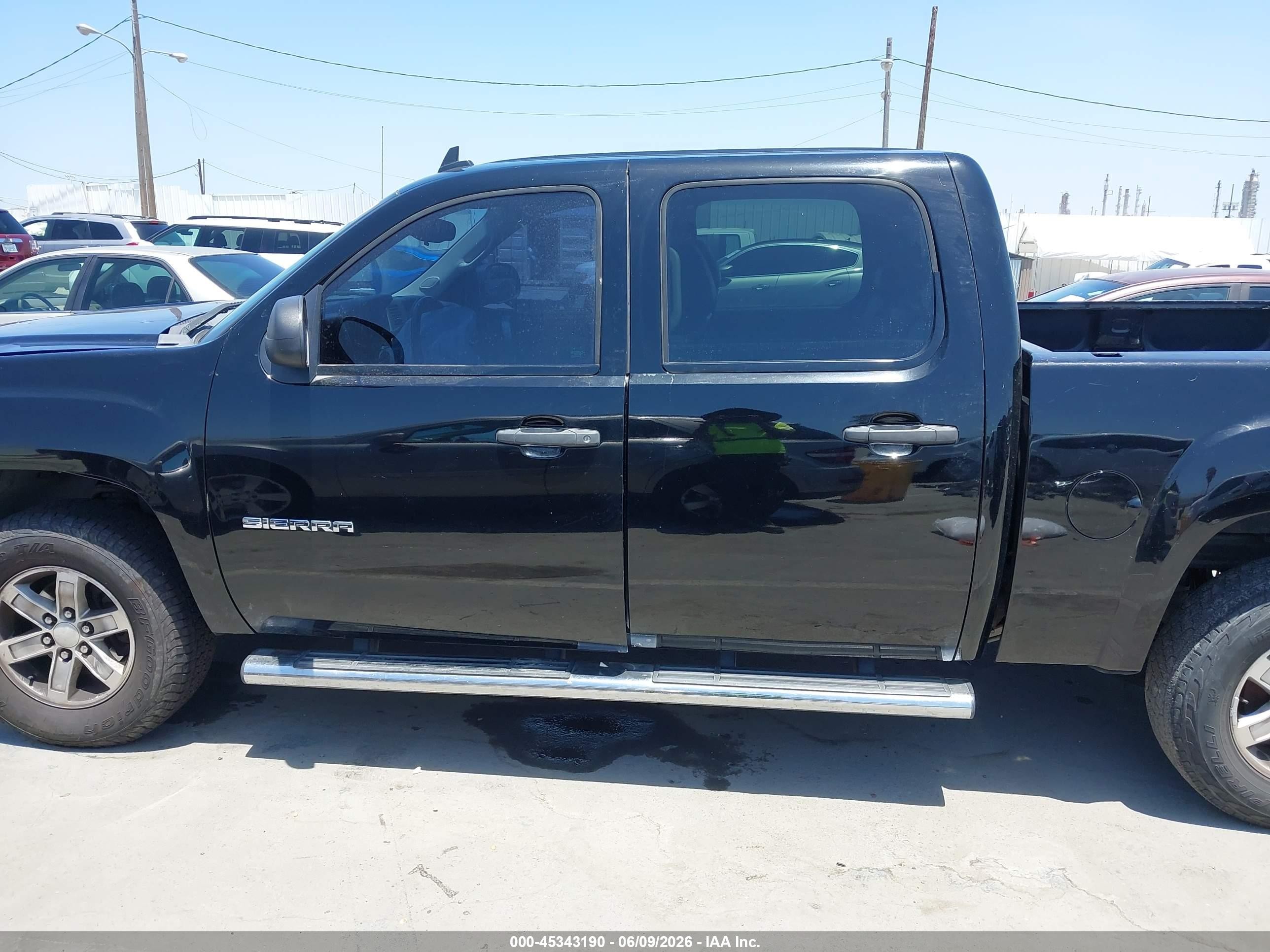 2012 Gmc Sierra 1500 Sle Black vin: 3GTP2VE77CG109194