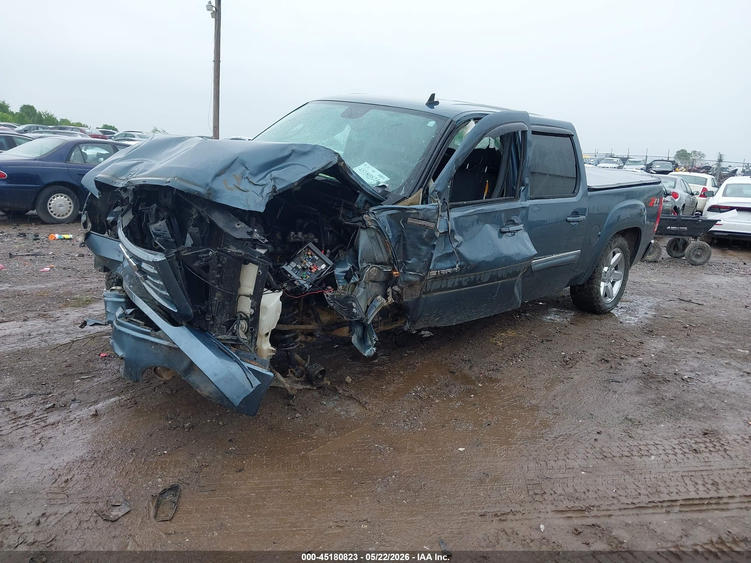 2012 Gmc Sierra 1500 Sle Blue vin: 3GTP2VE77CG119420