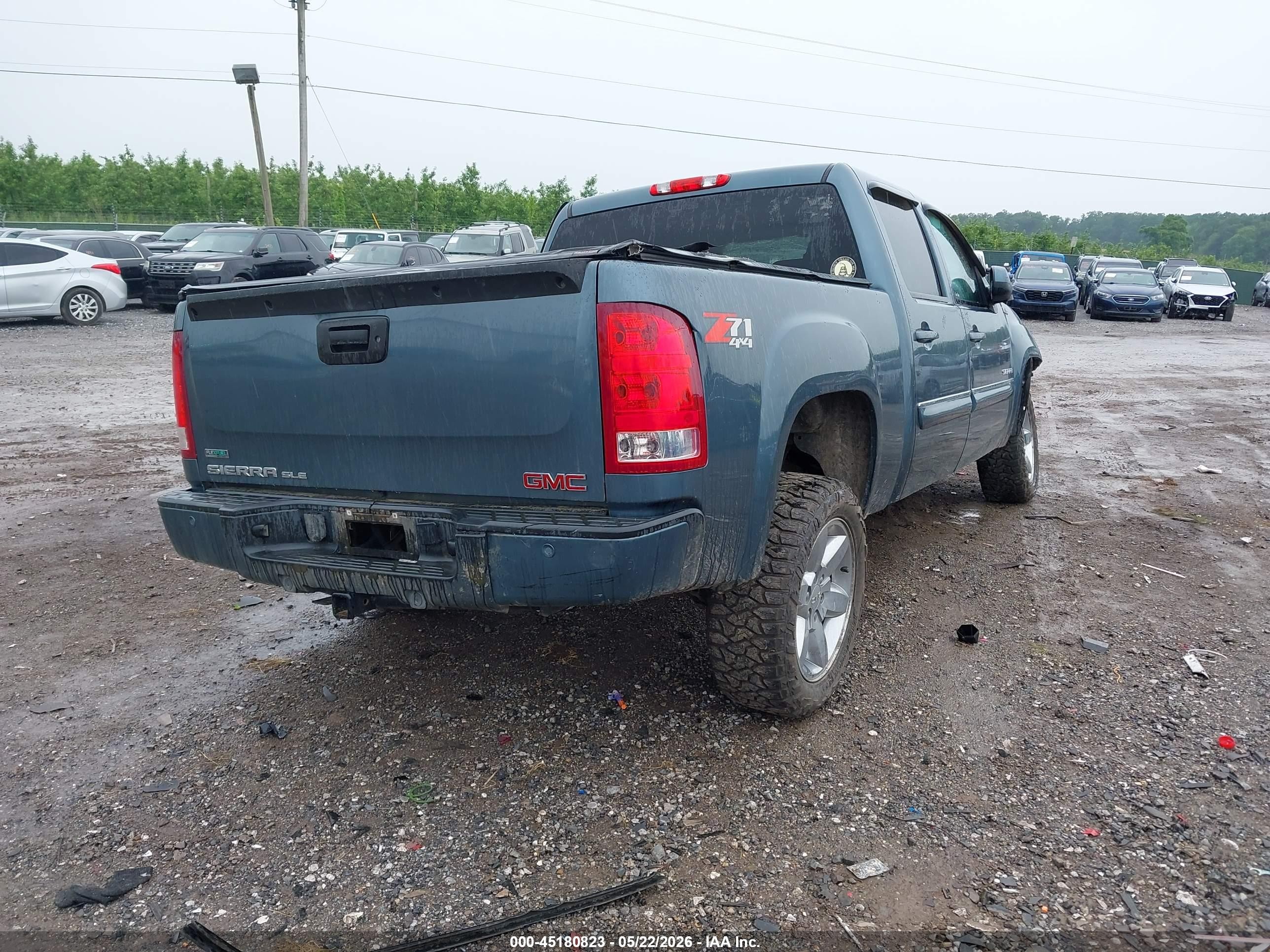 2012 Gmc Sierra 1500 Sle Blue vin: 3GTP2VE77CG119420