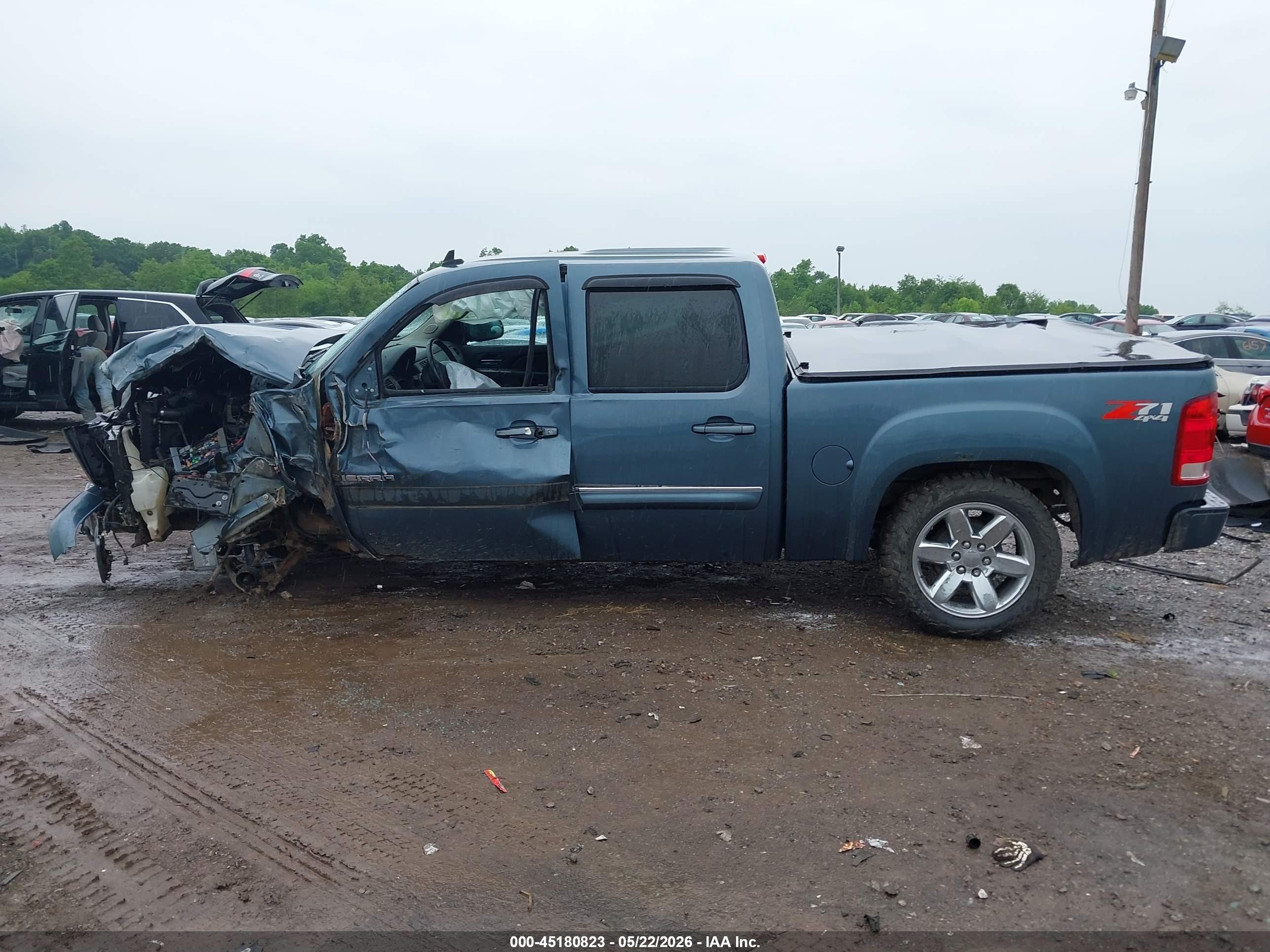 2012 Gmc Sierra 1500 Sle Blue vin: 3GTP2VE77CG119420