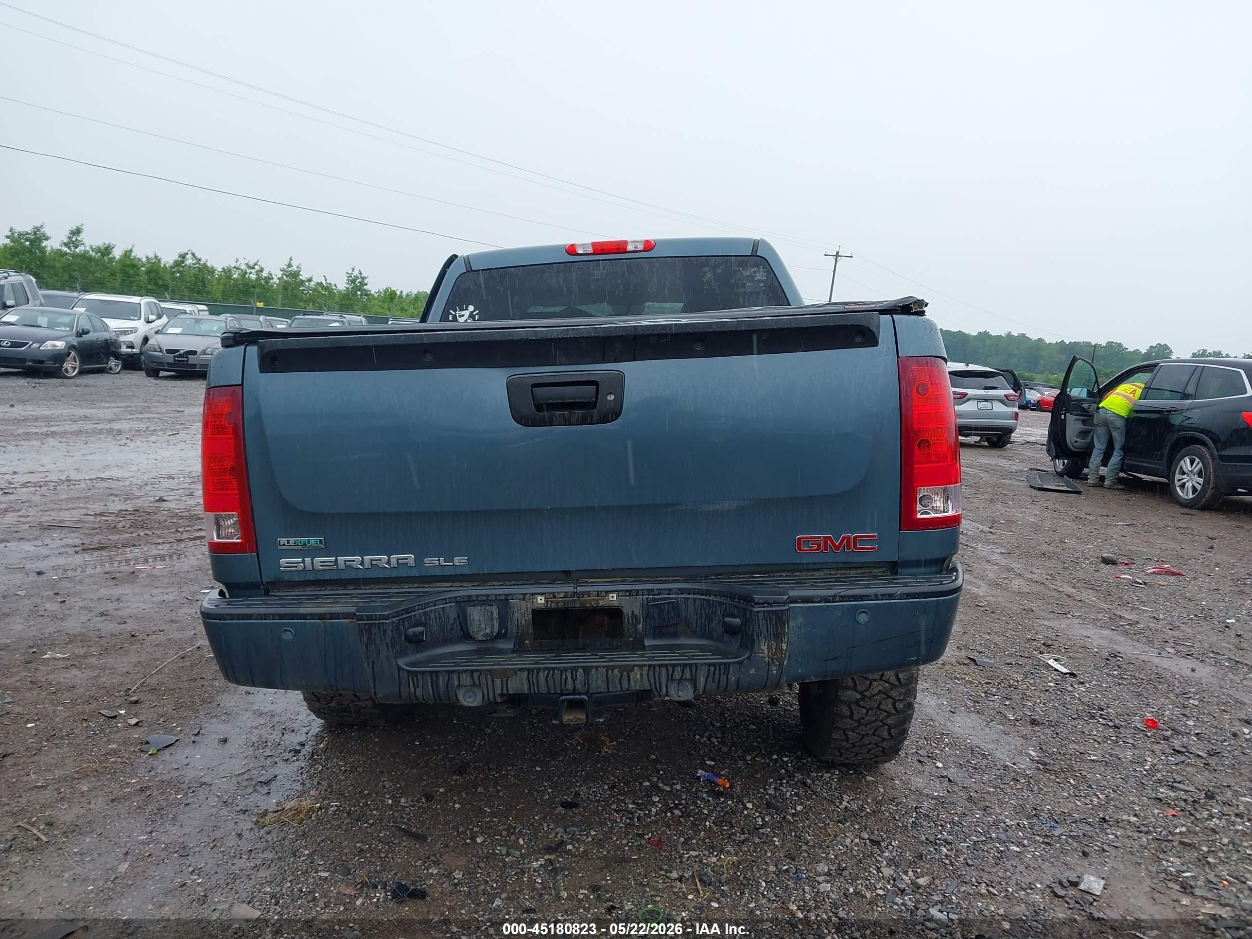 2012 Gmc Sierra 1500 Sle Blue vin: 3GTP2VE77CG119420