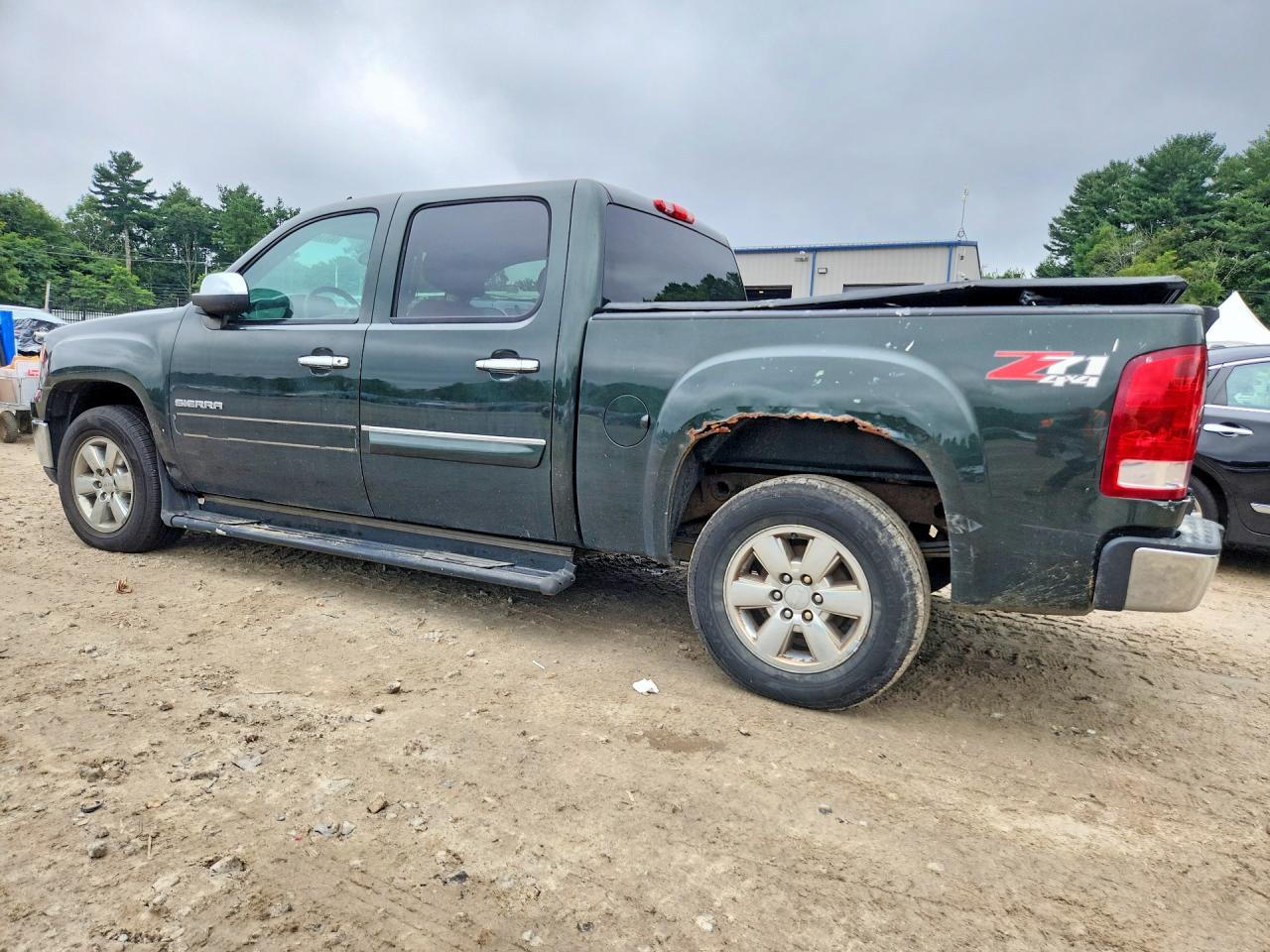 2013 Gmc Sierra K1500 Sle Green vin: 3GTP2VE77DG204629