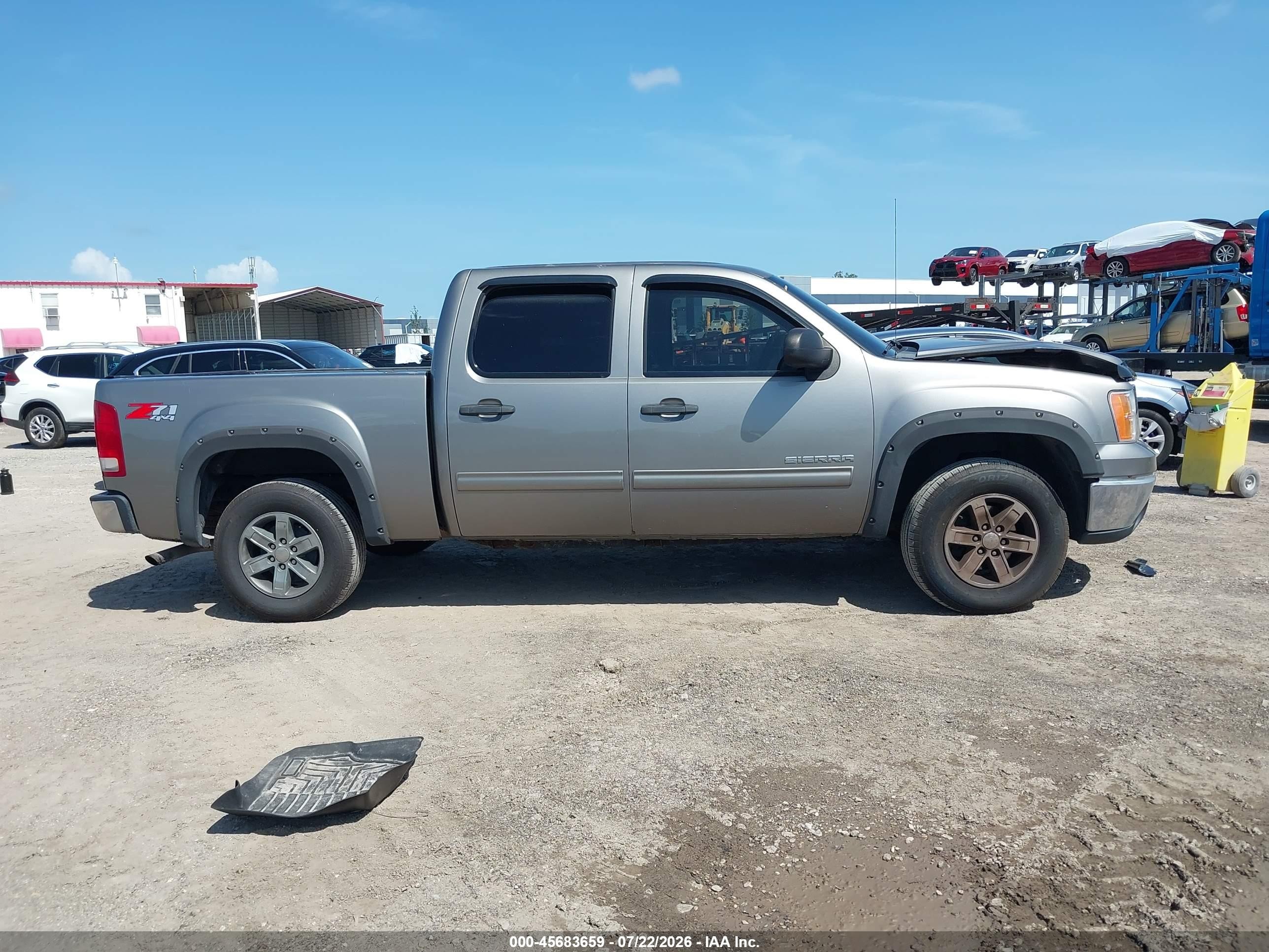 2013 Gmc Sierra 1500 Sle Gray vin: 3GTP2VE77DG273448