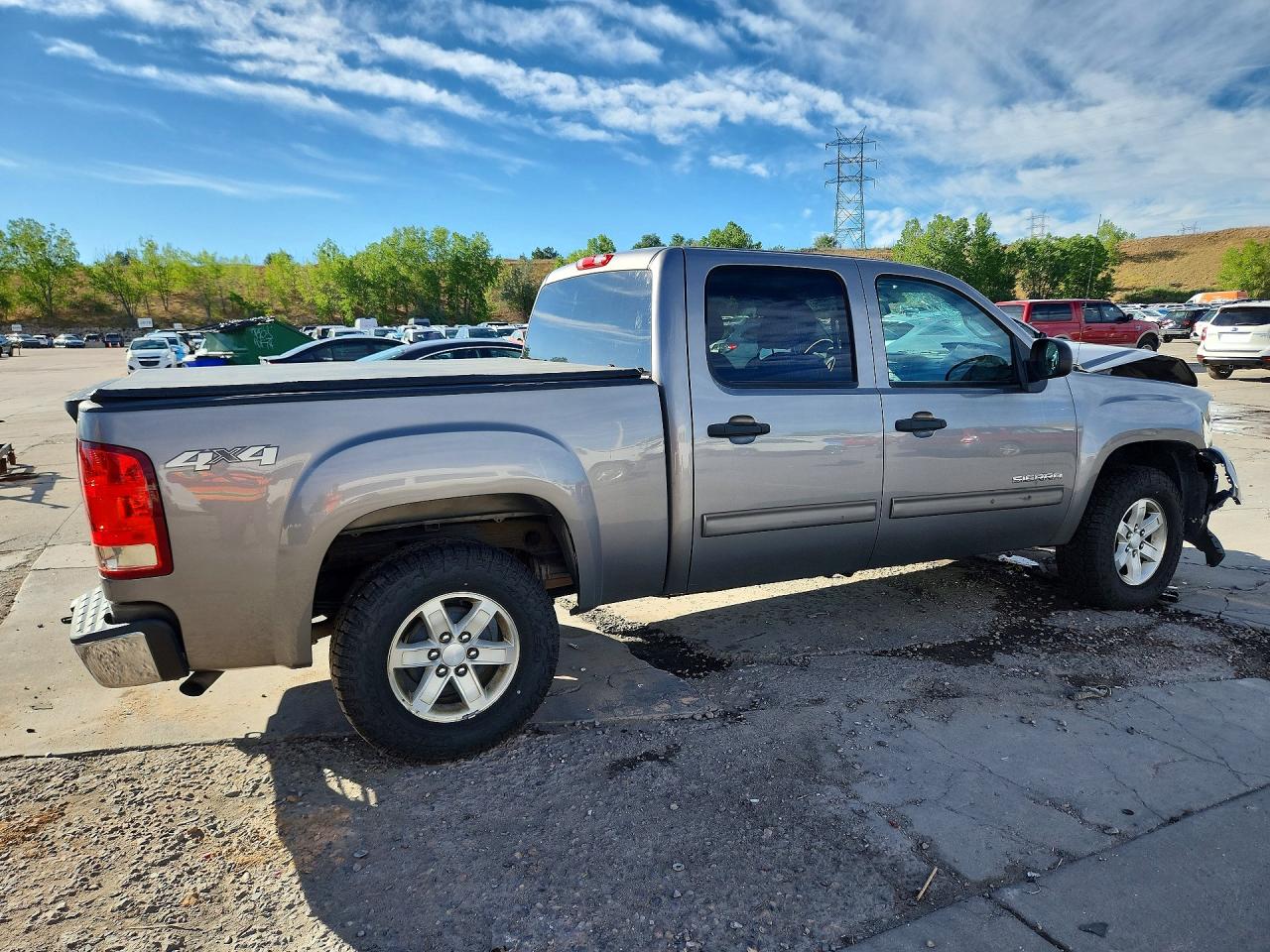 2013 Gmc Sierra K1500 Sle Gray vin: 3GTP2VE77DG320266