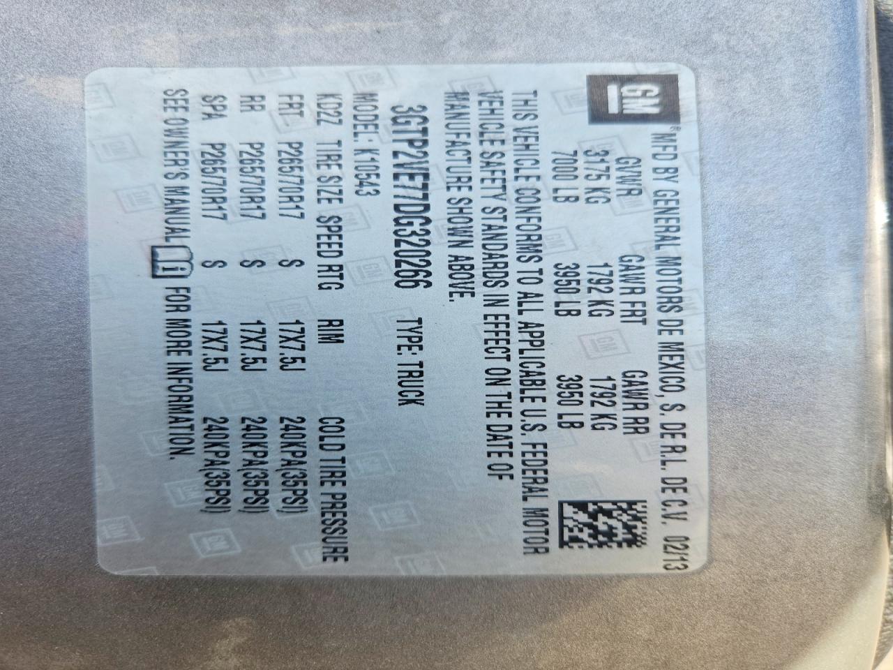 2013 Gmc Sierra K1500 Sle Gray vin: 3GTP2VE77DG320266