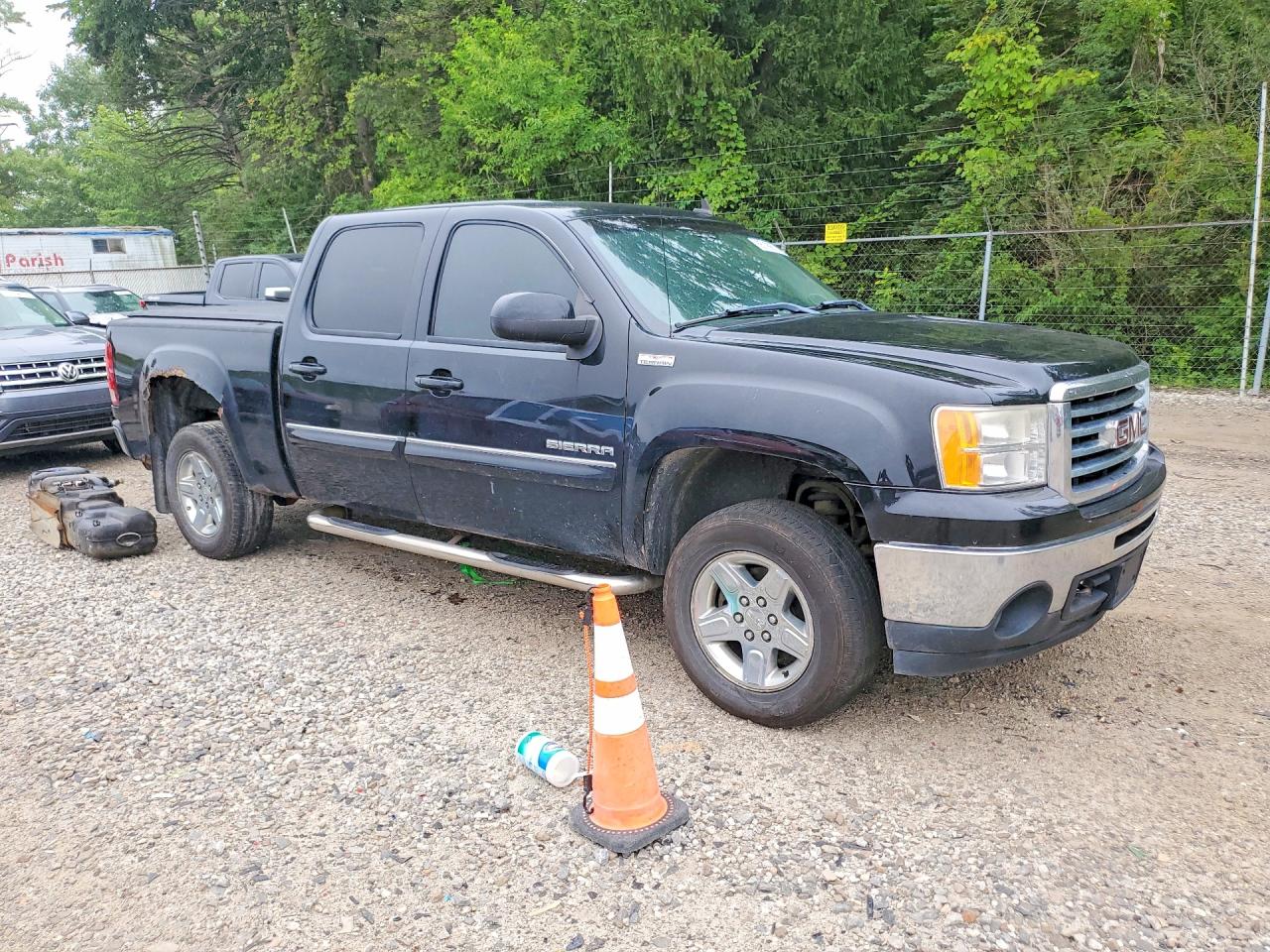 2012 Gmc Sierra K1500 Sle Black vin: 3GTP2VE78CG119488
