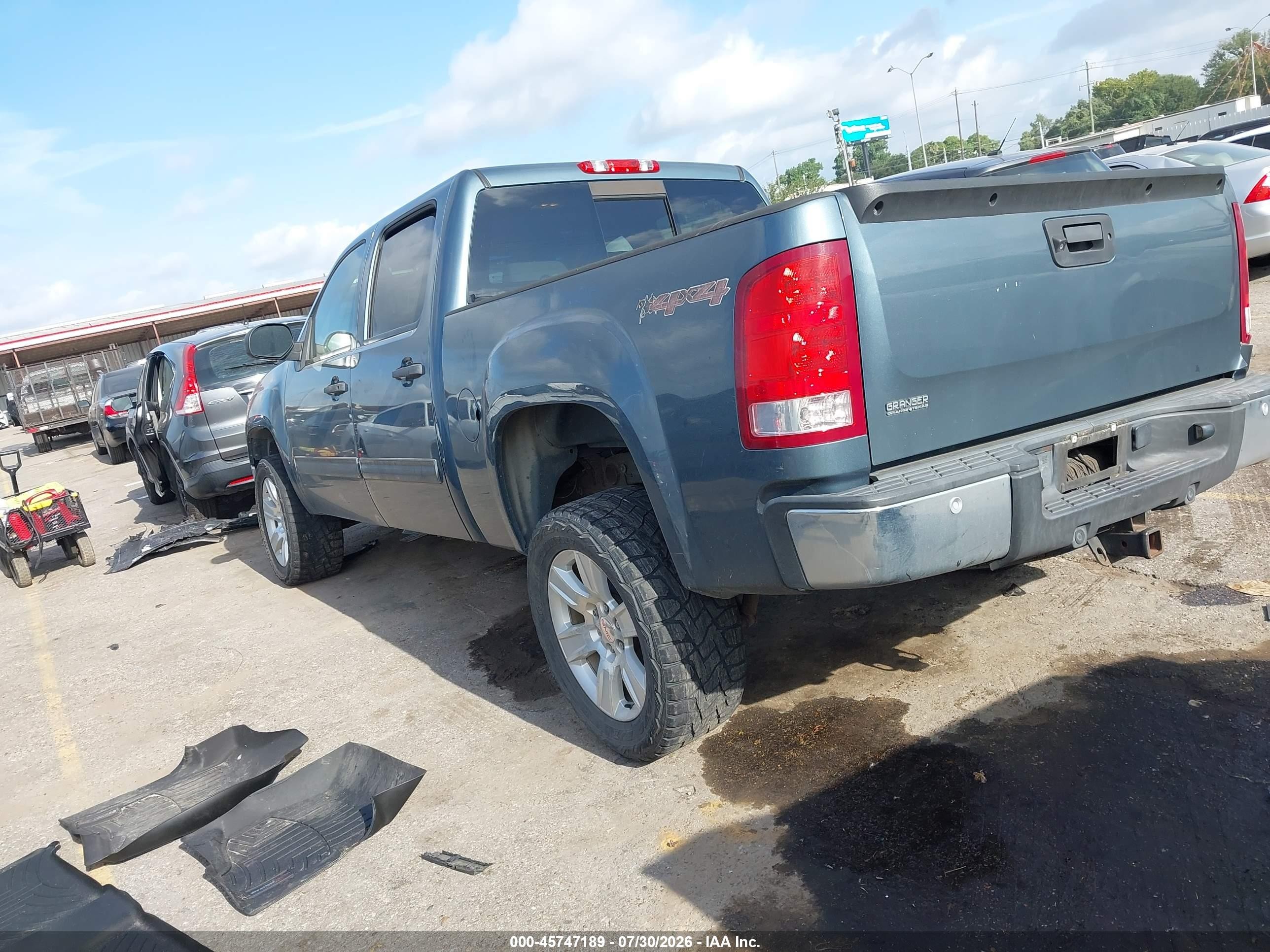 2012 Gmc Sierra 1500 Sle Gray vin: 3GTP2VE78CG120415