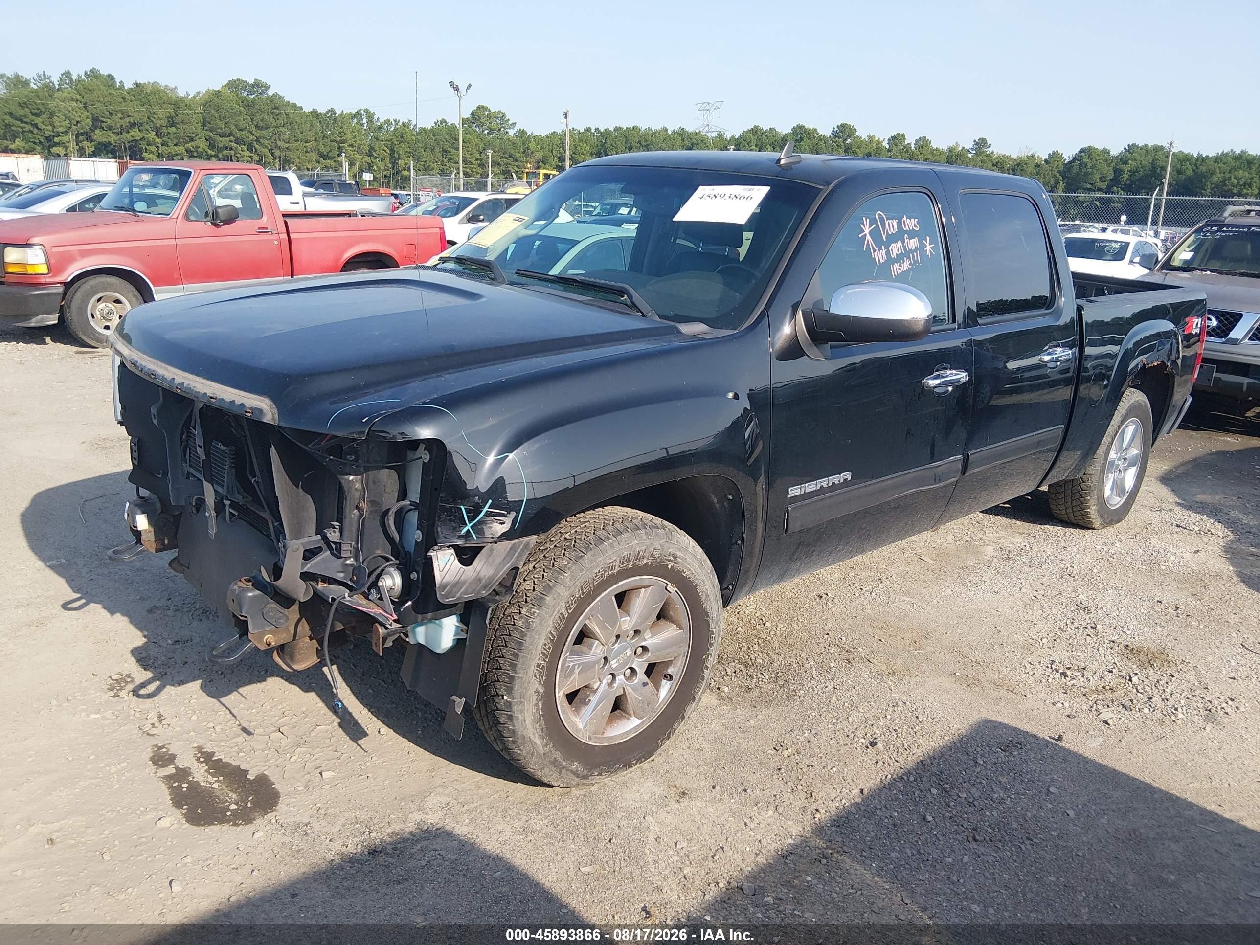 2012 Gmc Sierra 1500 Sle Black vin: 3GTP2VE78CG145010