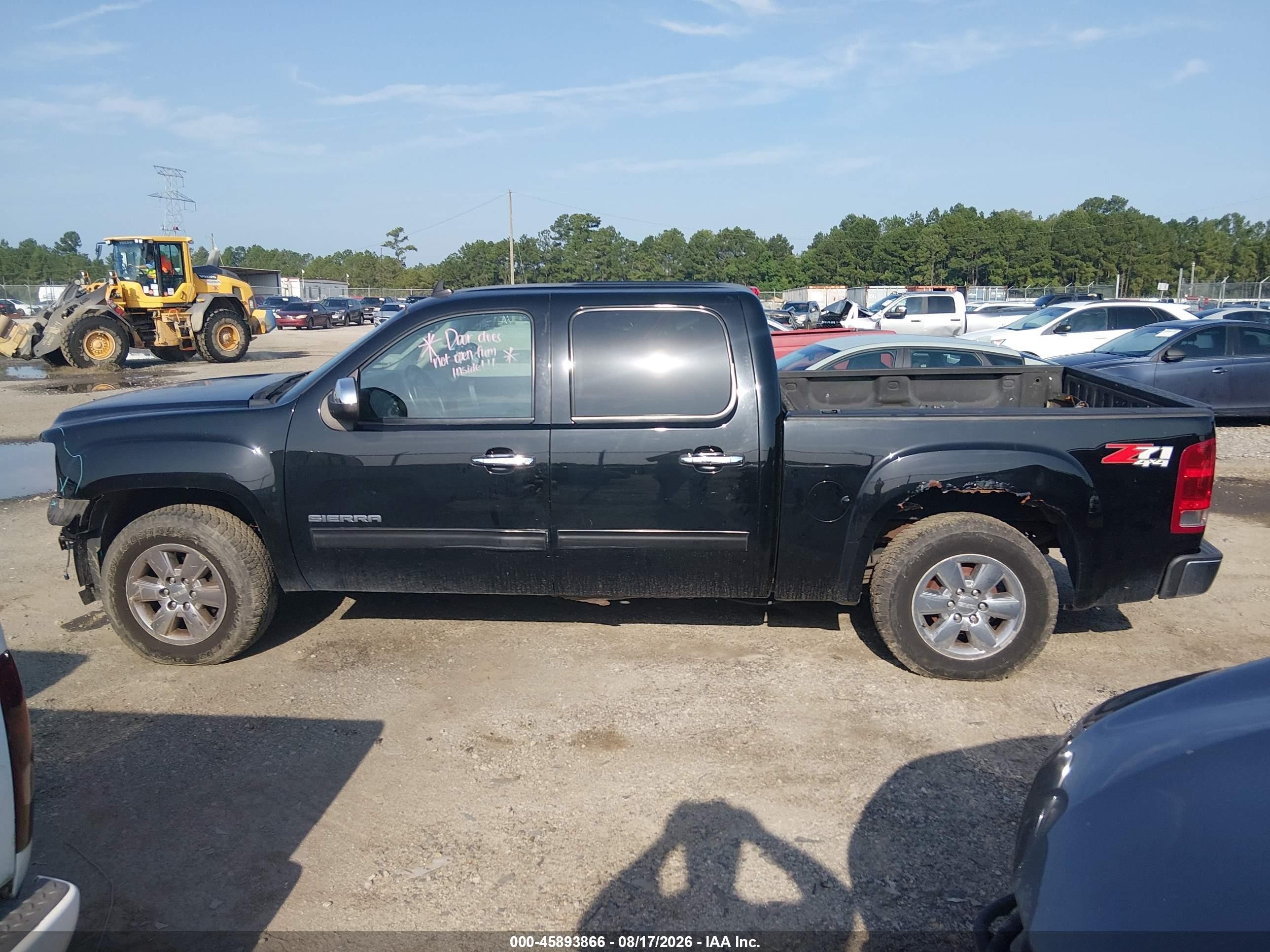2012 Gmc Sierra 1500 Sle Black vin: 3GTP2VE78CG145010