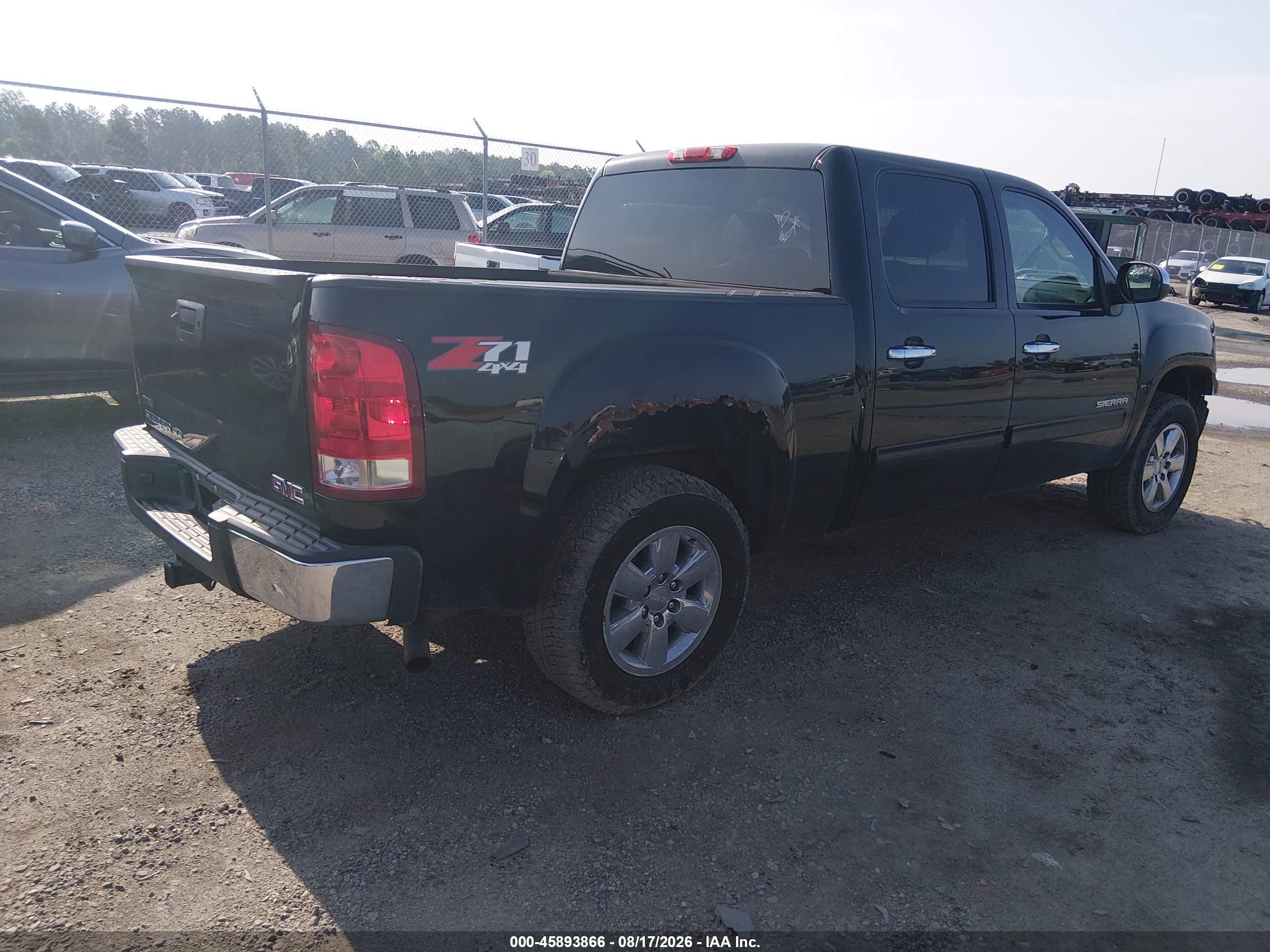 2012 Gmc Sierra 1500 Sle Black vin: 3GTP2VE78CG145010