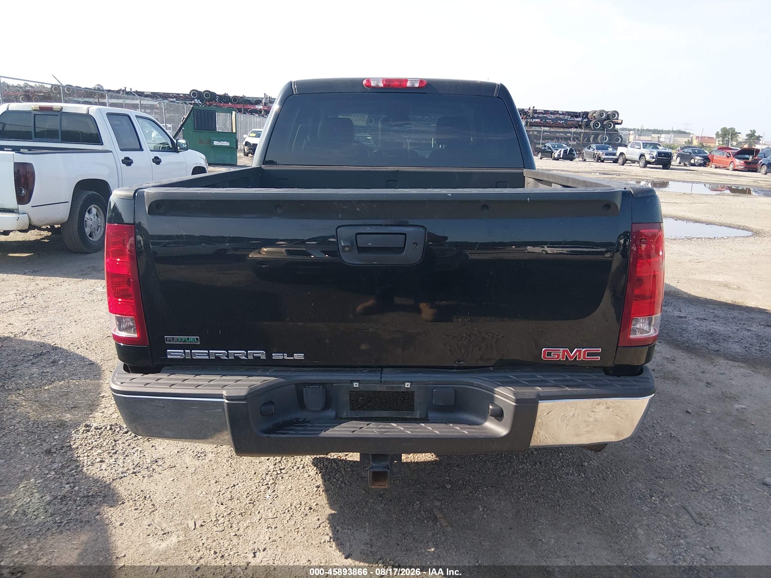 2012 Gmc Sierra 1500 Sle Black vin: 3GTP2VE78CG145010