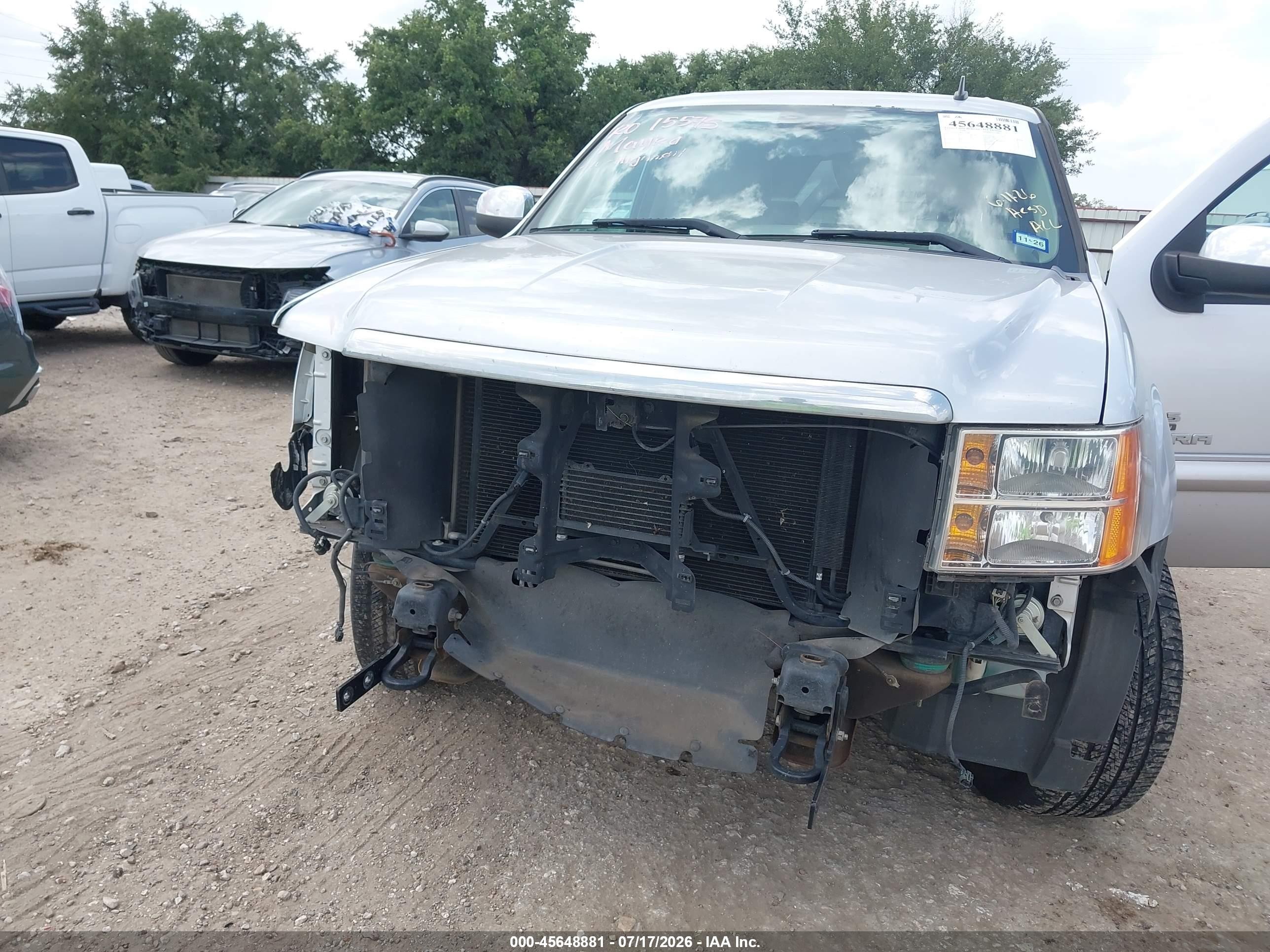 2013 Gmc Sierra 1500 Sle Silver vin: 3GTP2VE78DG100988