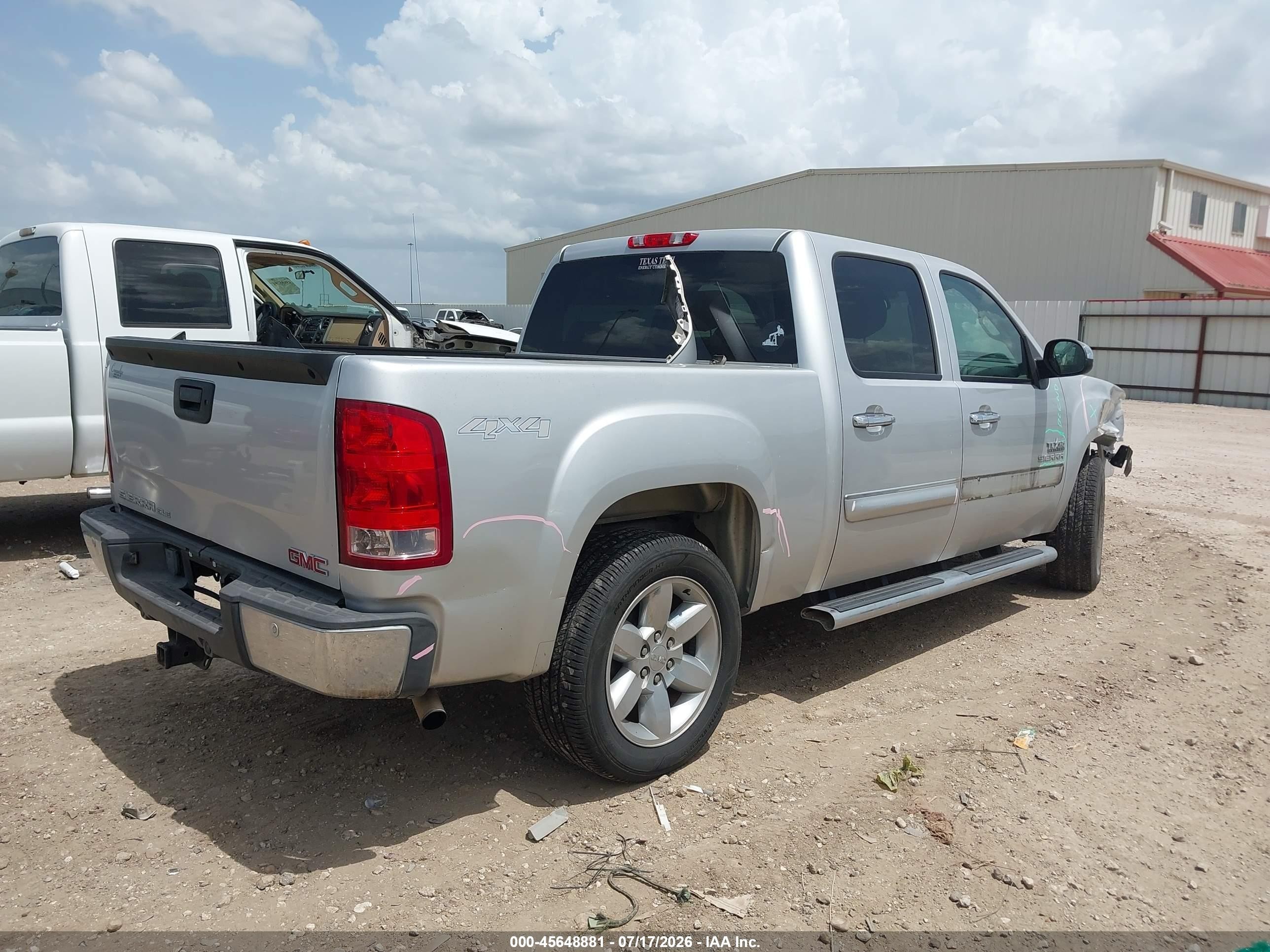2013 Gmc Sierra 1500 Sle Silver vin: 3GTP2VE78DG100988
