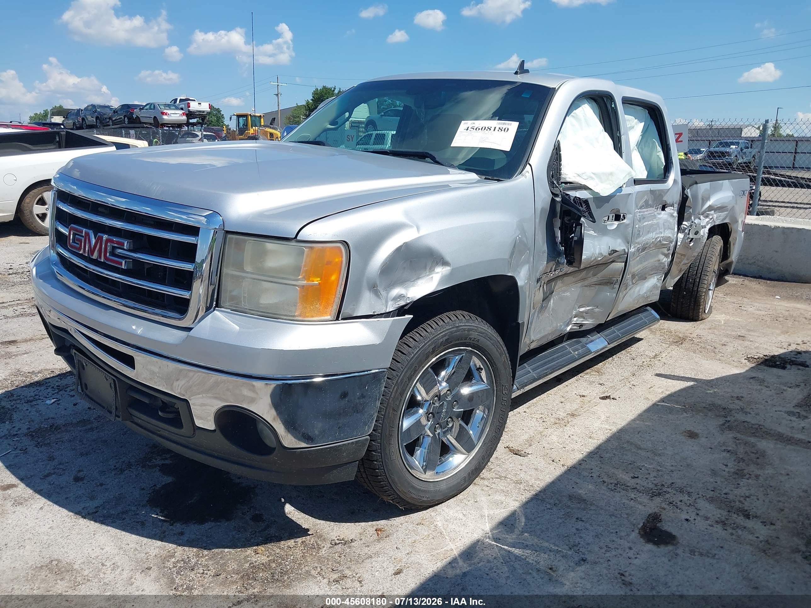 2013 Gmc Sierra 1500 Sle White vin: 3GTP2VE78DG214845