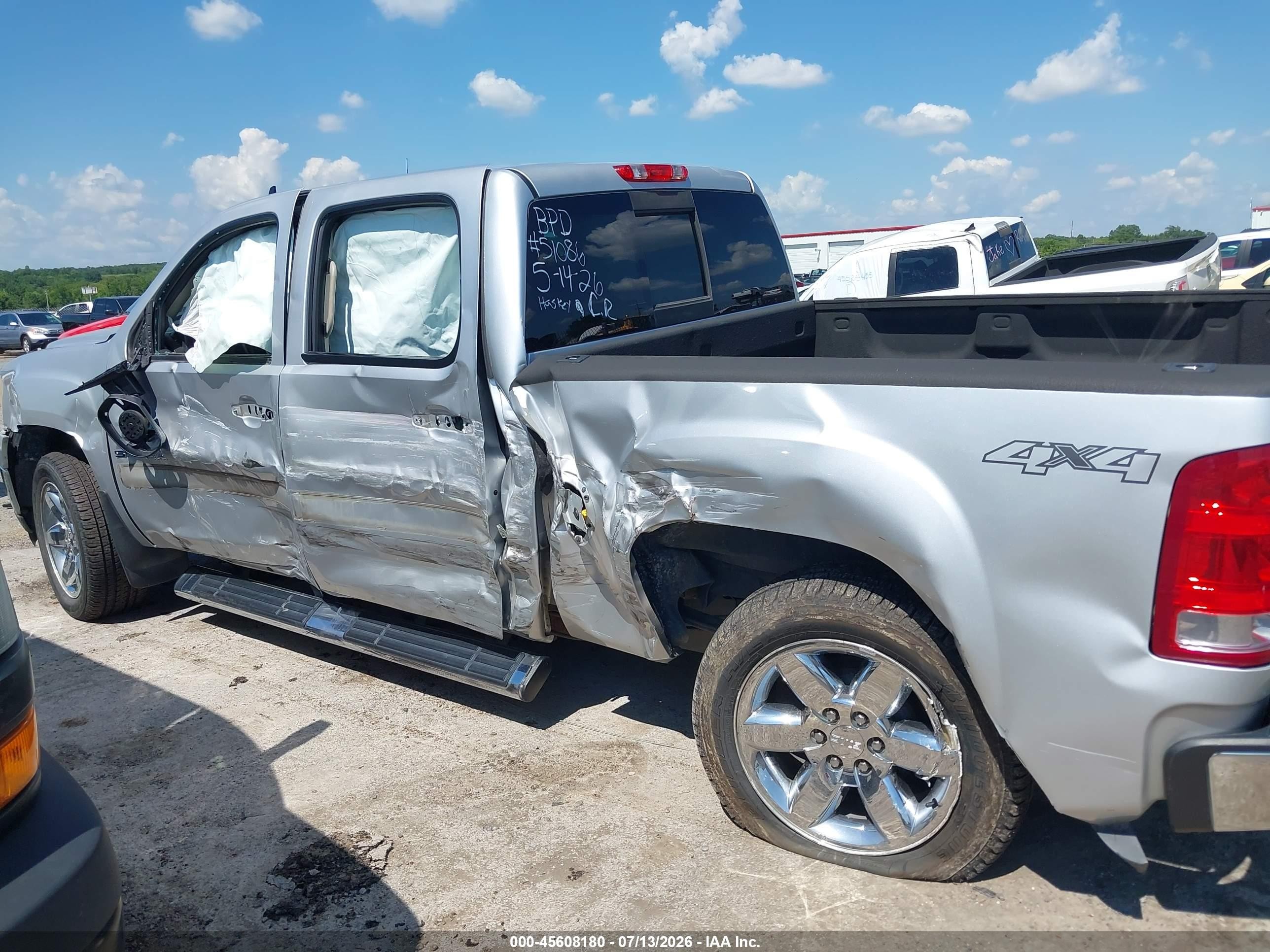 2013 Gmc Sierra 1500 Sle White vin: 3GTP2VE78DG214845