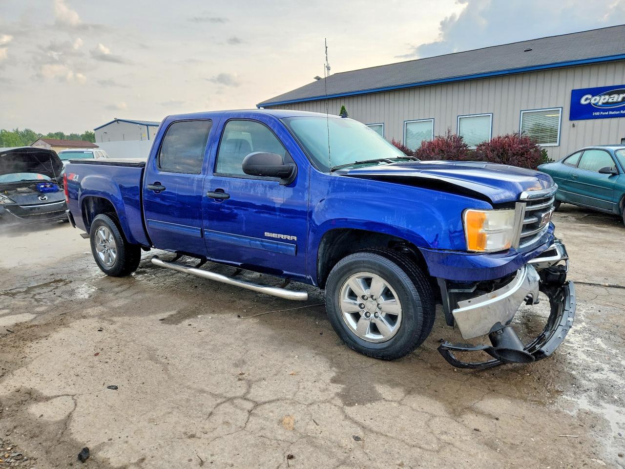 2013 Gmc Sierra K1500 Sle Blue vin: 3GTP2VE78DG280845