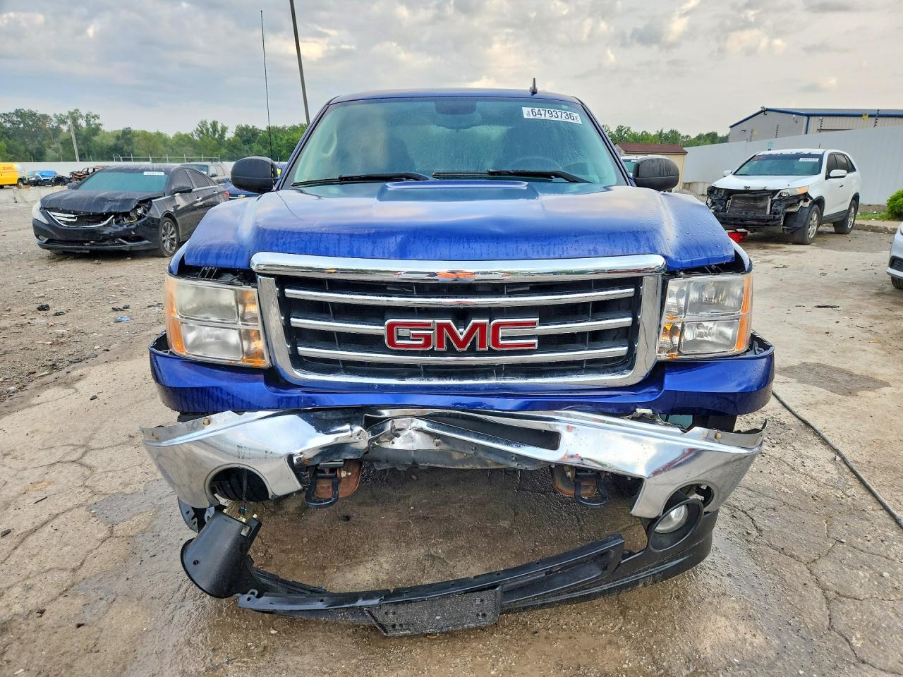 2013 Gmc Sierra K1500 Sle Blue vin: 3GTP2VE78DG280845