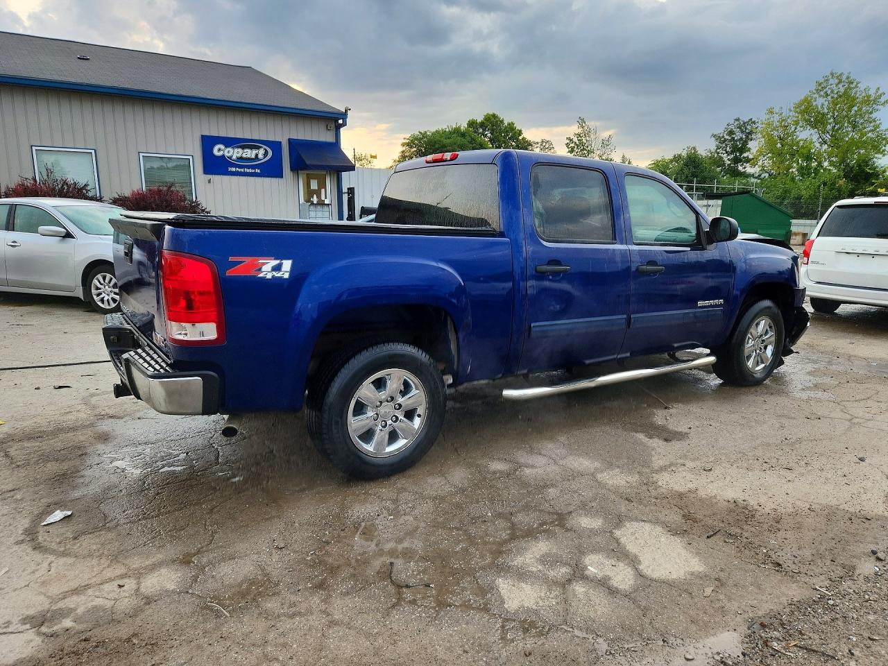 2013 Gmc Sierra K1500 Sle Blue vin: 3GTP2VE78DG280845
