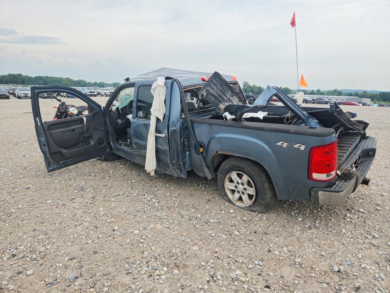 2013 Gmc Sierra K1500 Sle Blue vin: 3GTP2VE78DG377656