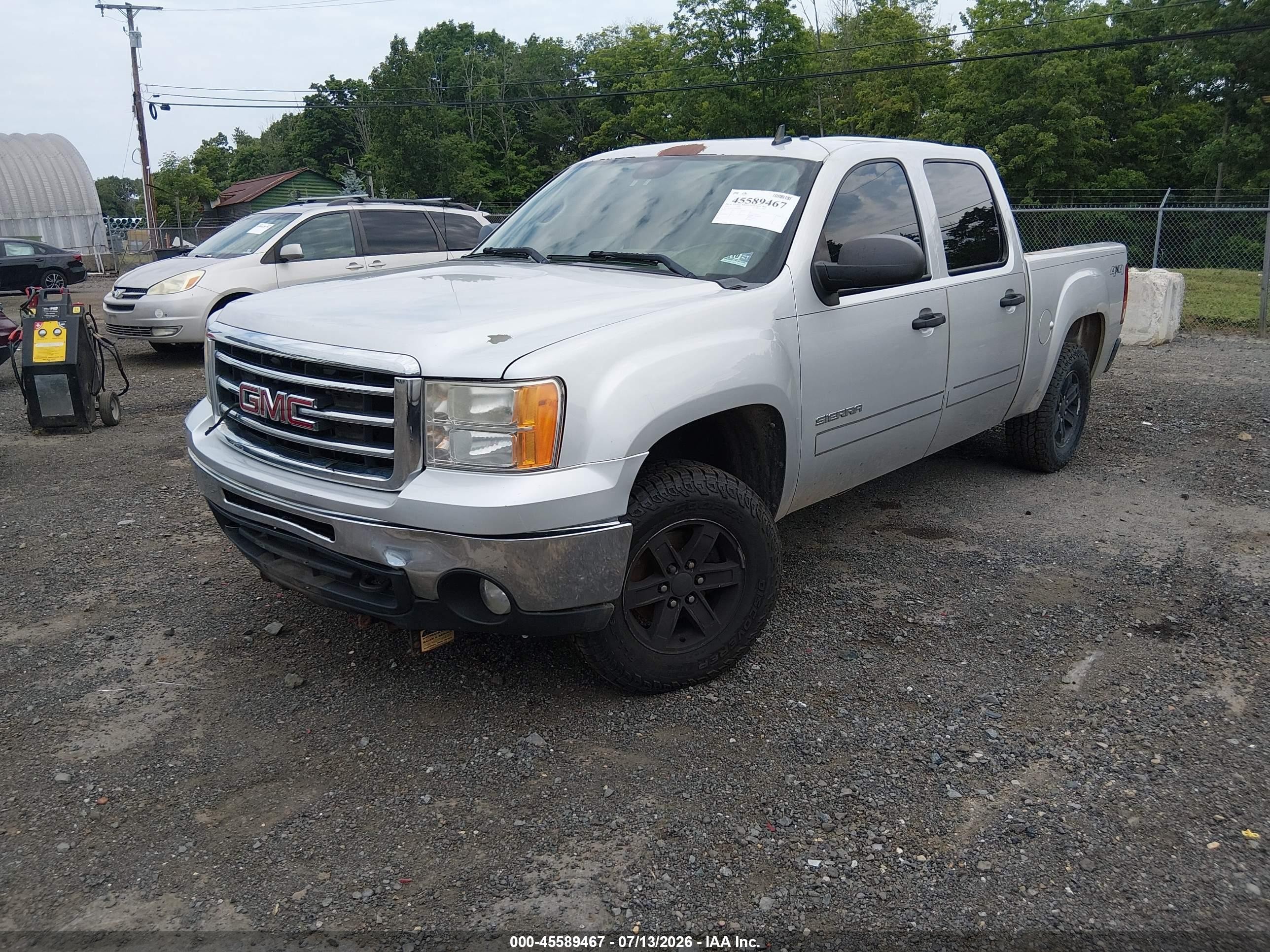 2012 Gmc Sierra 1500 Sle Silver vin: 3GTP2VE79CG149065