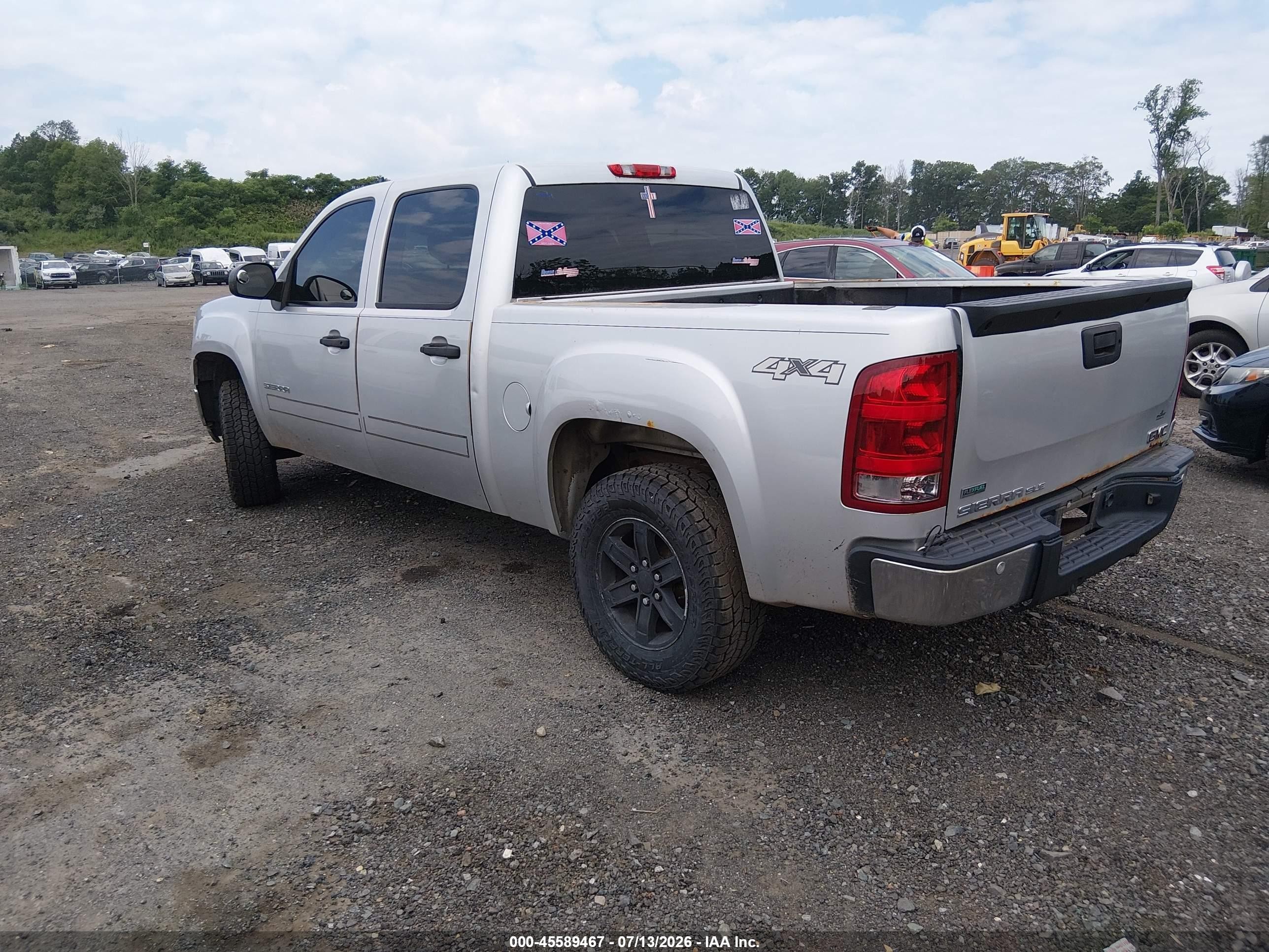 2012 Gmc Sierra 1500 Sle Silver vin: 3GTP2VE79CG149065