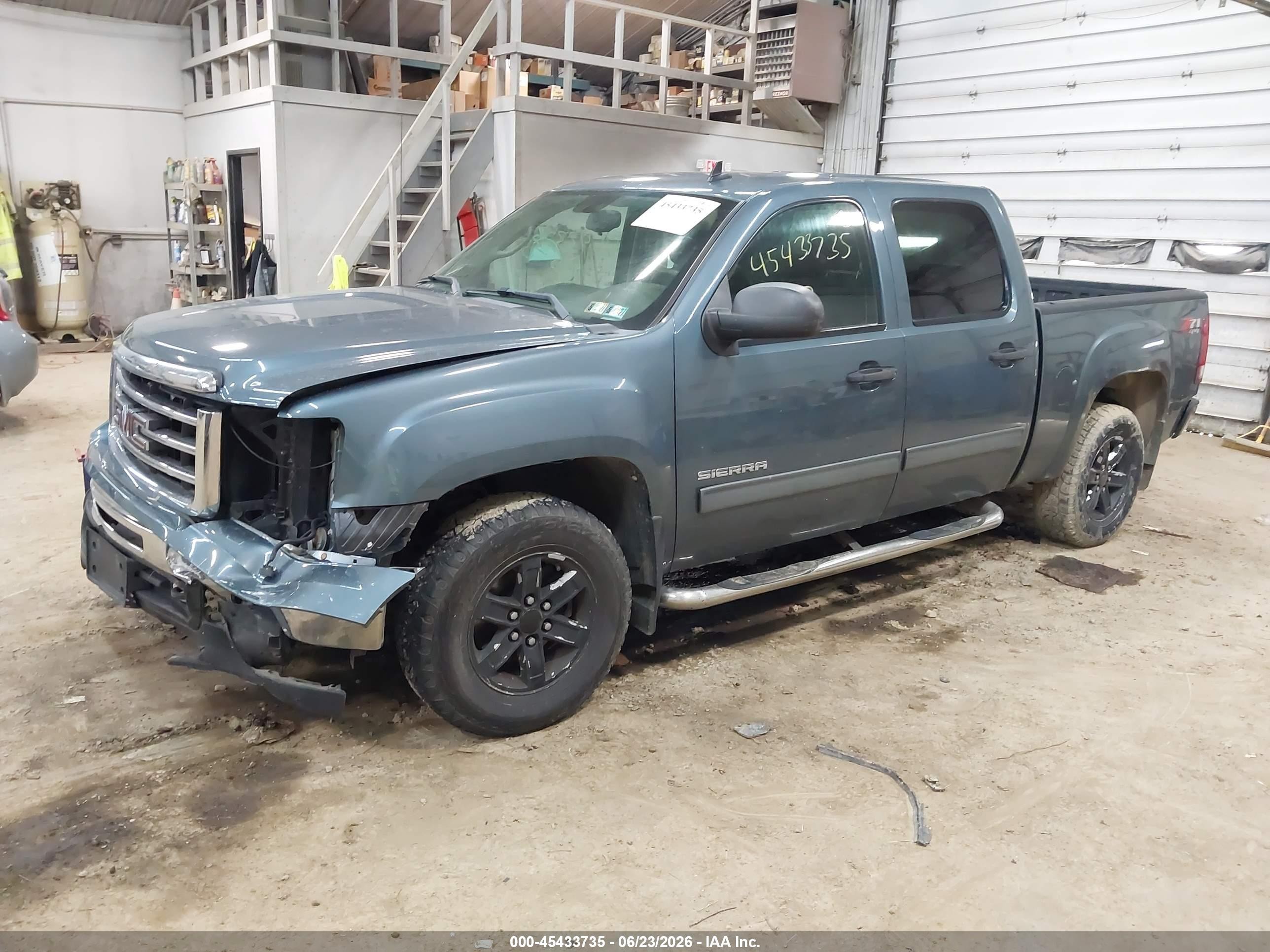2012 Gmc Sierra 1500 Sle Blue vin: 3GTP2VE79CG150619