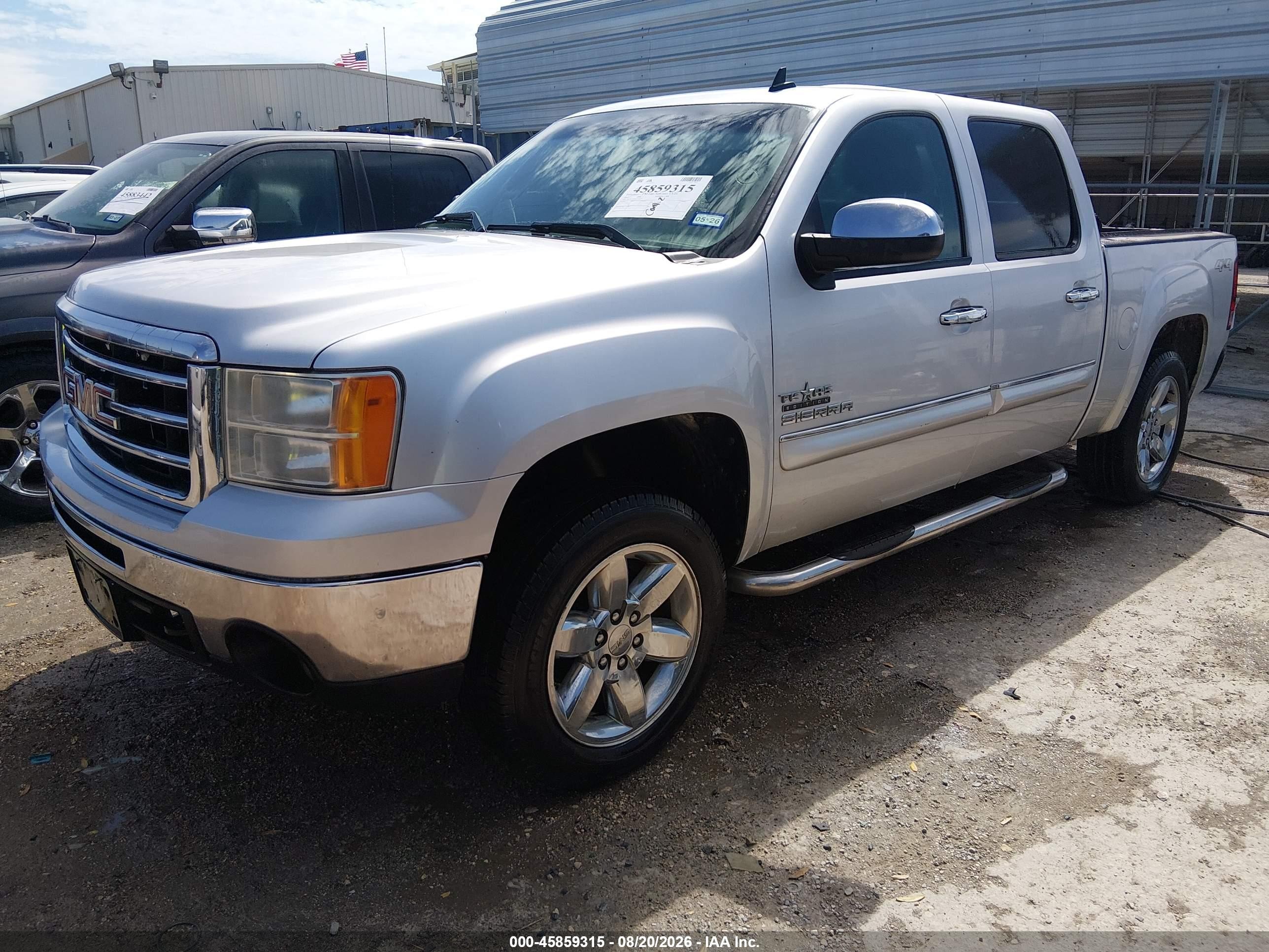 2012 Gmc Sierra 1500 Sle Silver vin: 3GTP2VE79CG168327