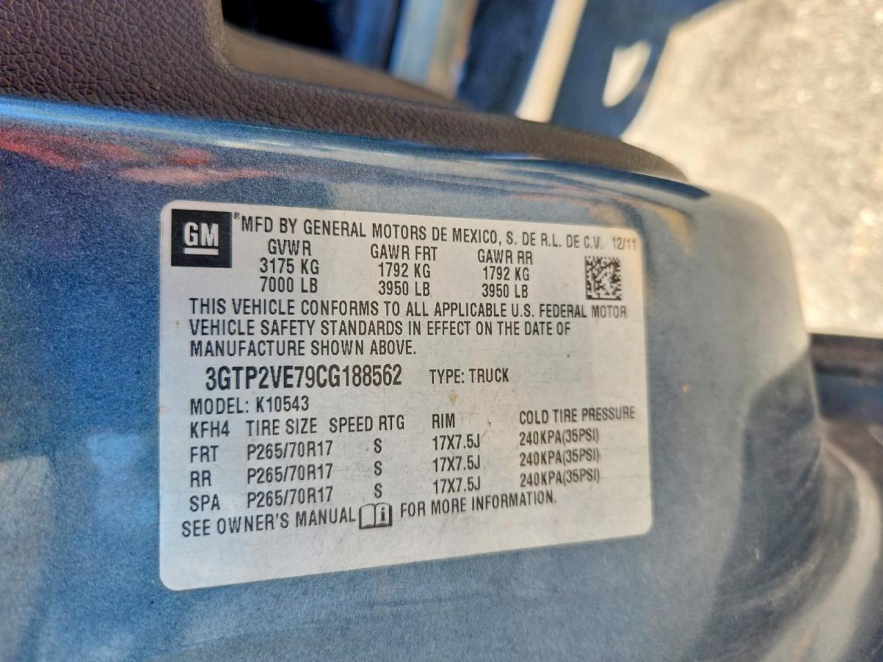 2012 Gmc Sierra K1500 Sle Синий vin: 3GTP2VE79CG188562