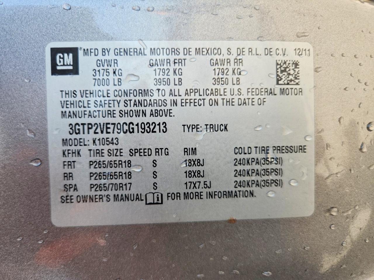 2012 Gmc Sierra K1500 Sle Gray vin: 3GTP2VE79CG193213