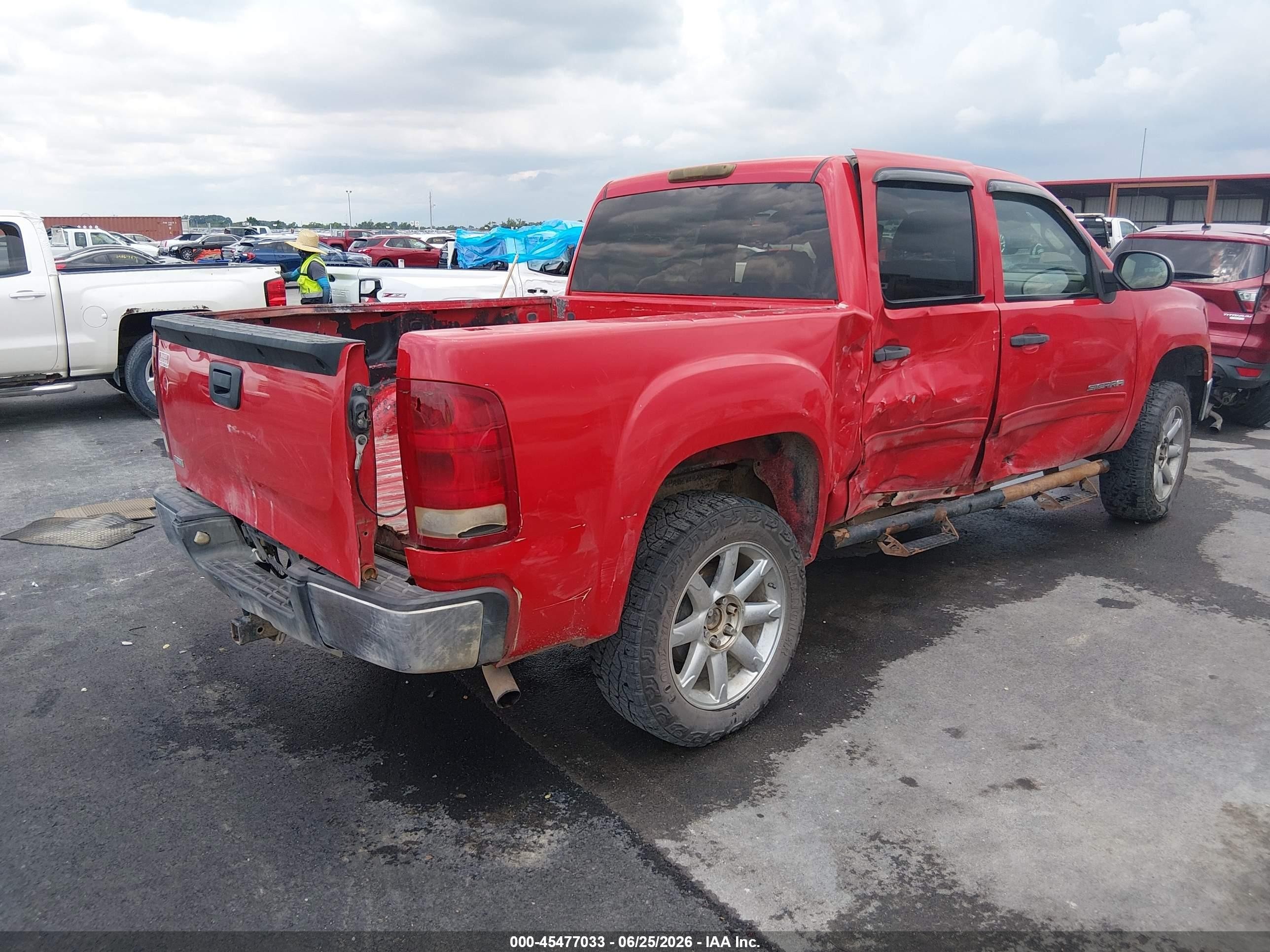 2013 Gmc Sierra 1500 Sle Red vin: 3GTP2VE79DG198137