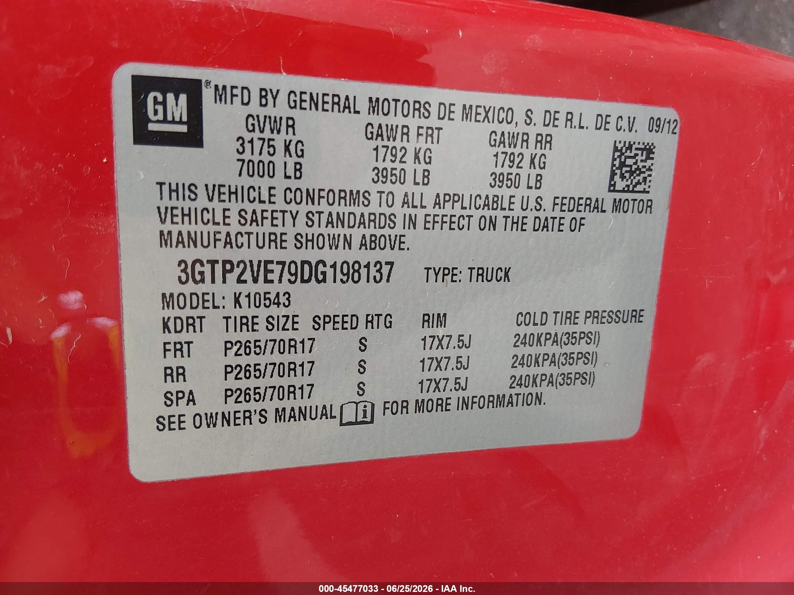 2013 Gmc Sierra 1500 Sle Red vin: 3GTP2VE79DG198137